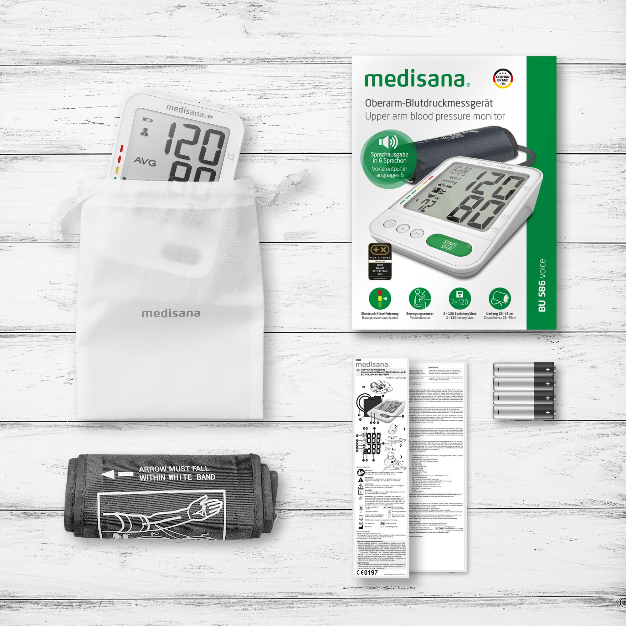 BU 586 Voice | Bovenarm-bloeddrukmeter