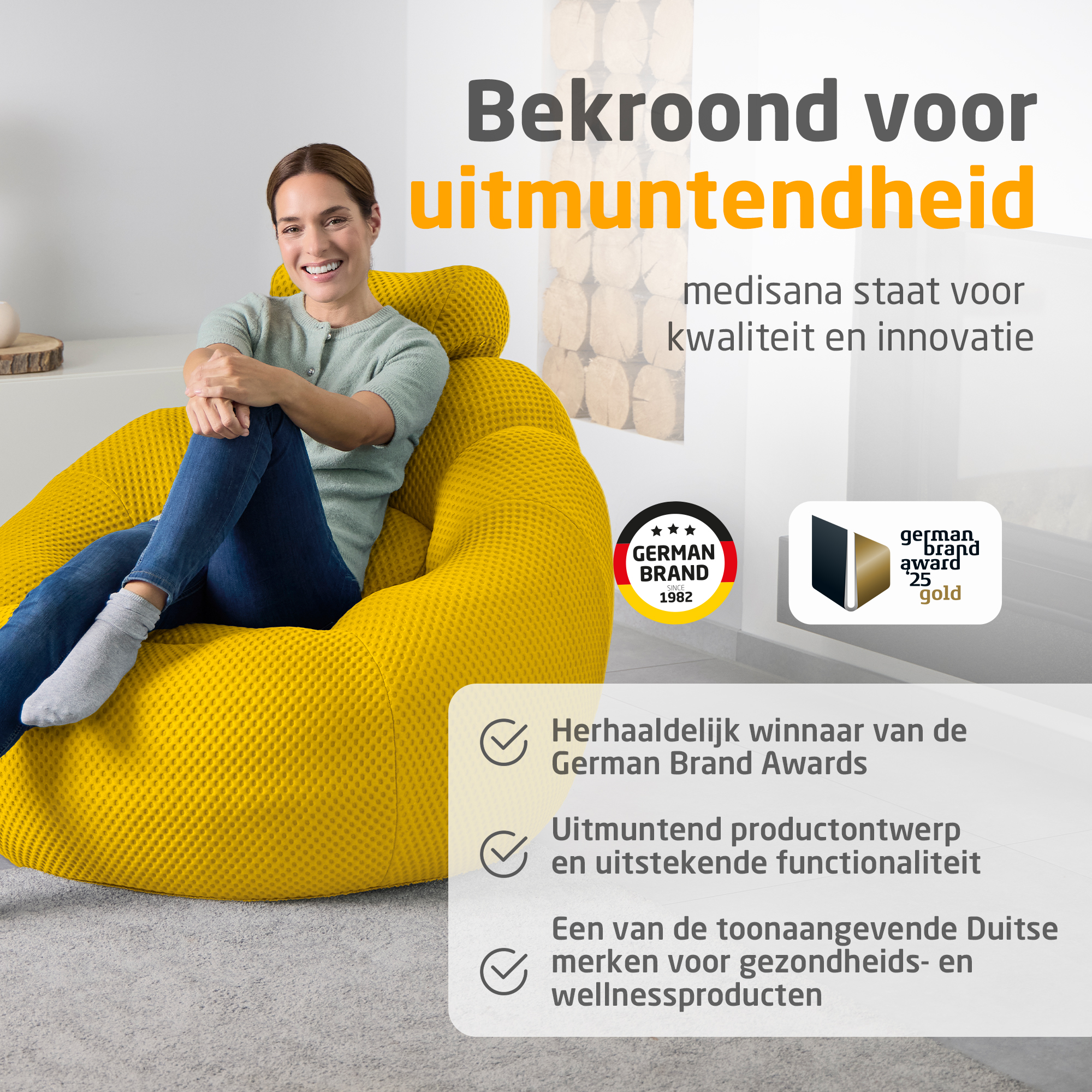 medisana RS 200 Bubble sofa - Oranje