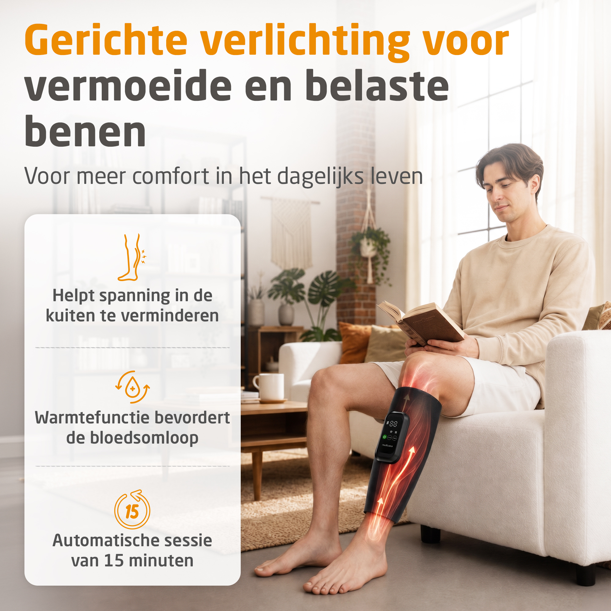 LM 200 | Luchtcompressie-kuitmassageapparaat