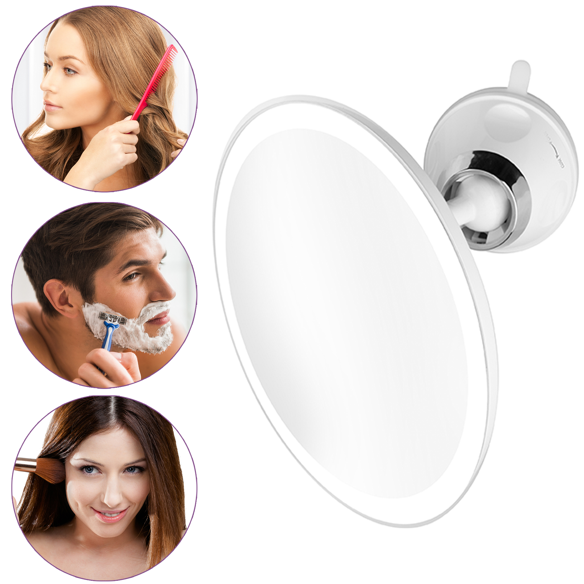 73431d8dfff1c61fd55053ede487a3ff CM 850 | Espejo de succión LED