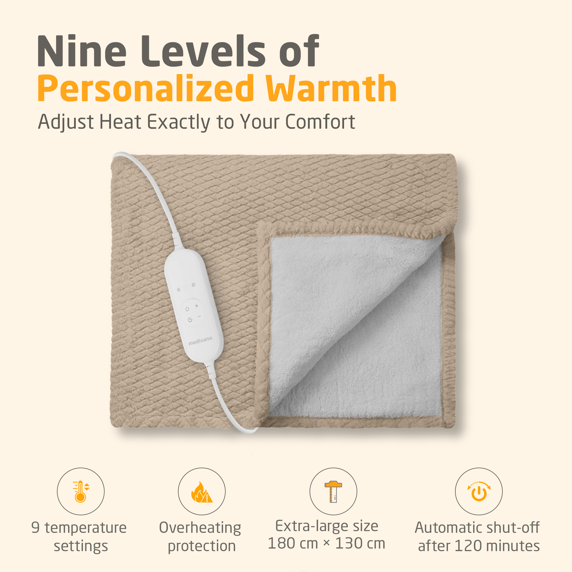 HB 419 | Heated blanket | cloud cream