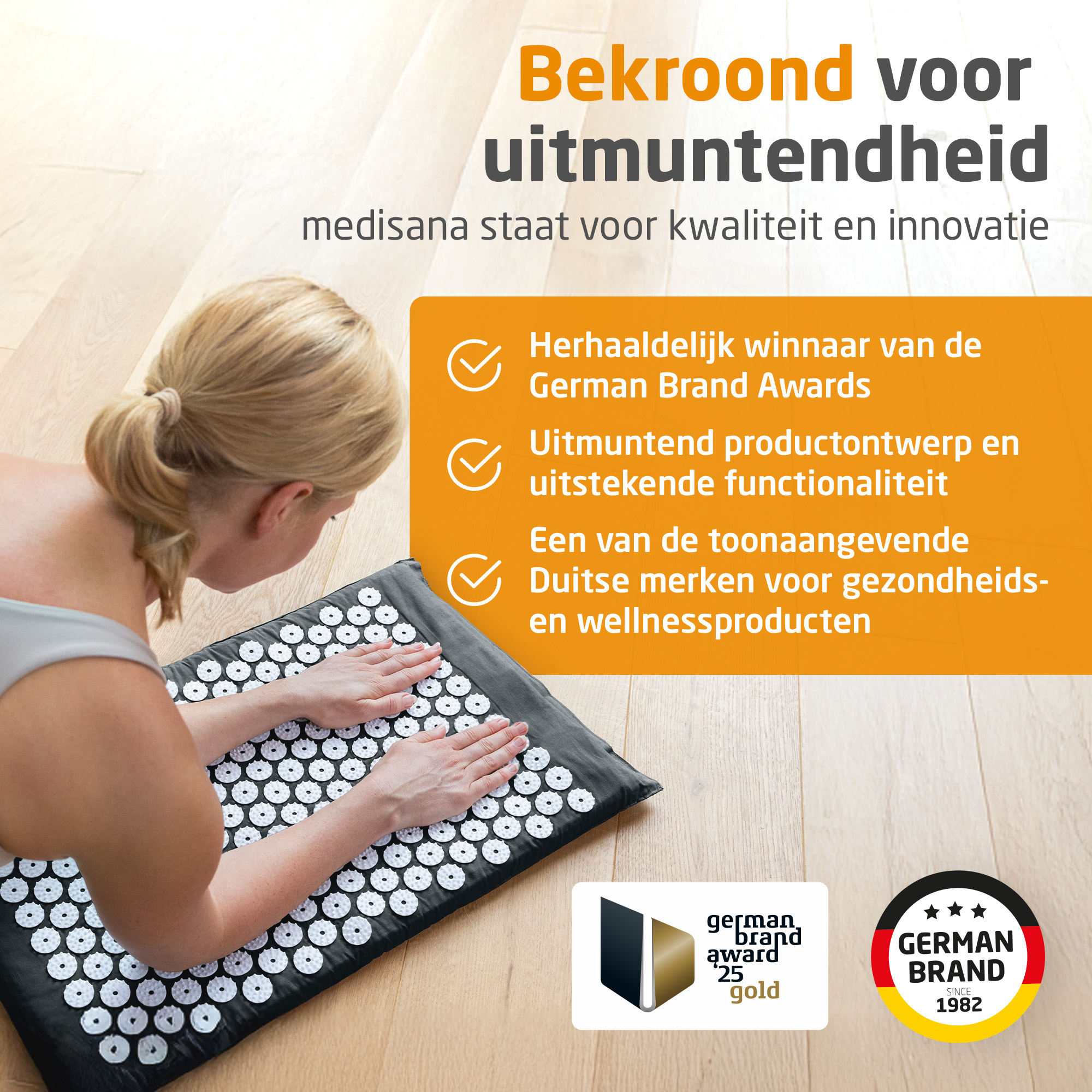 MM 100 | Acupressuurmat met warmte
