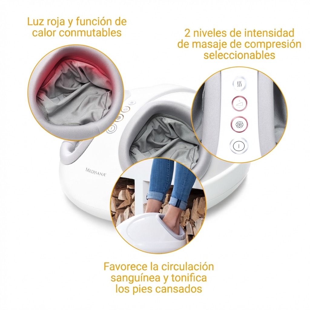 FM 888 | Masajeador de pies Shiatsu