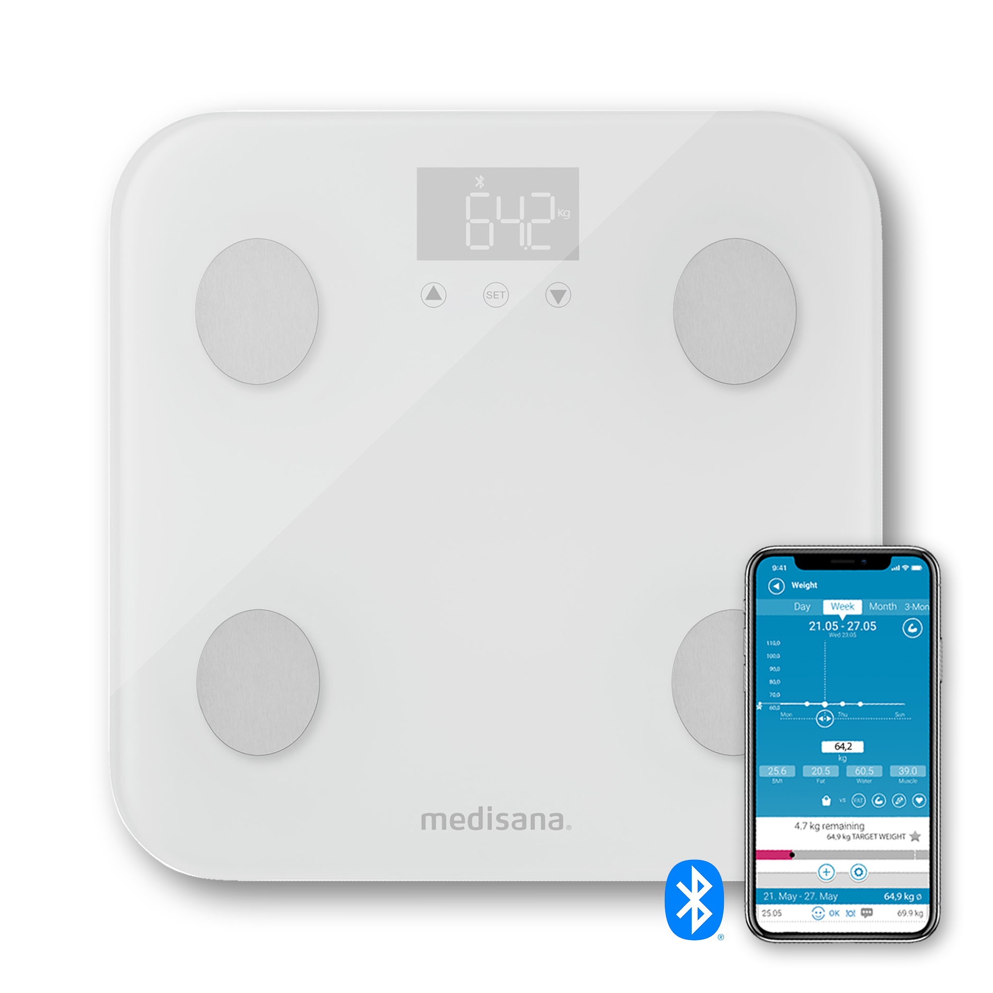 BS 600 connect | Lichaamsanalyse weegschaal met WiFi & Bluetooth