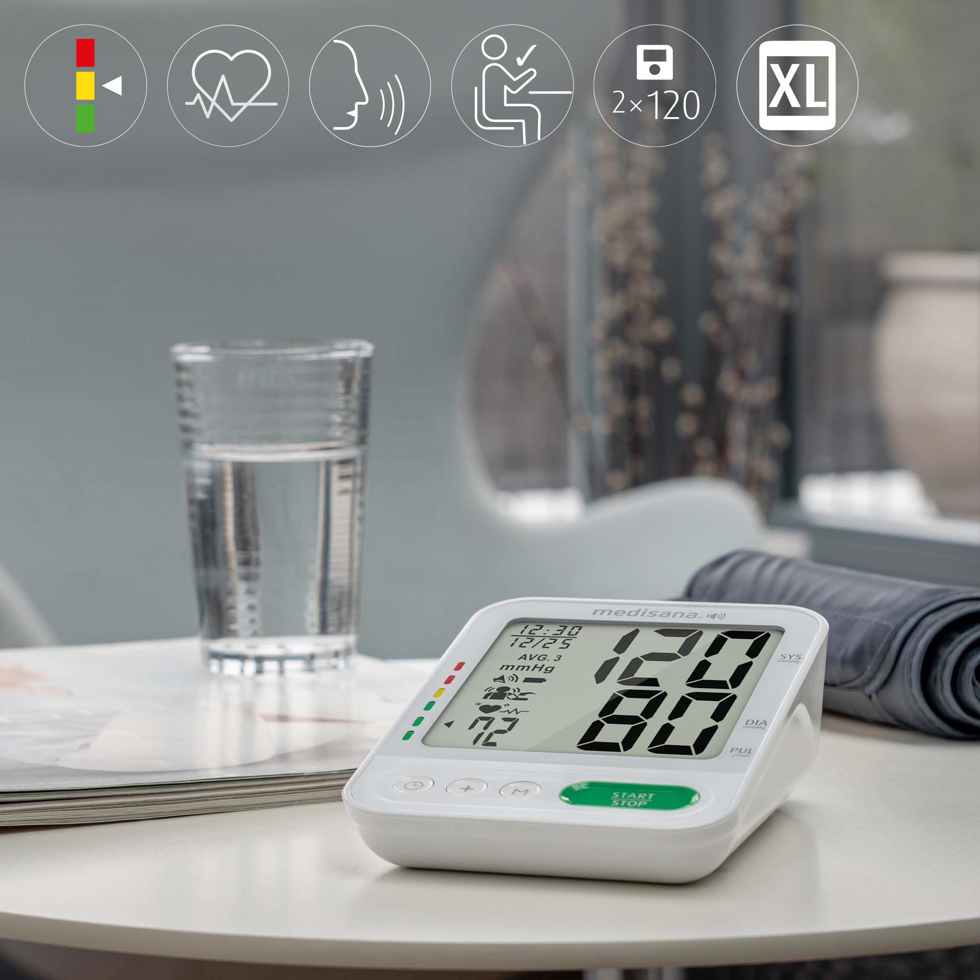 c69230360a018ac3b1a01f5e00fae4a1 BU 586 Voice | Upper arm blood pressure monitor