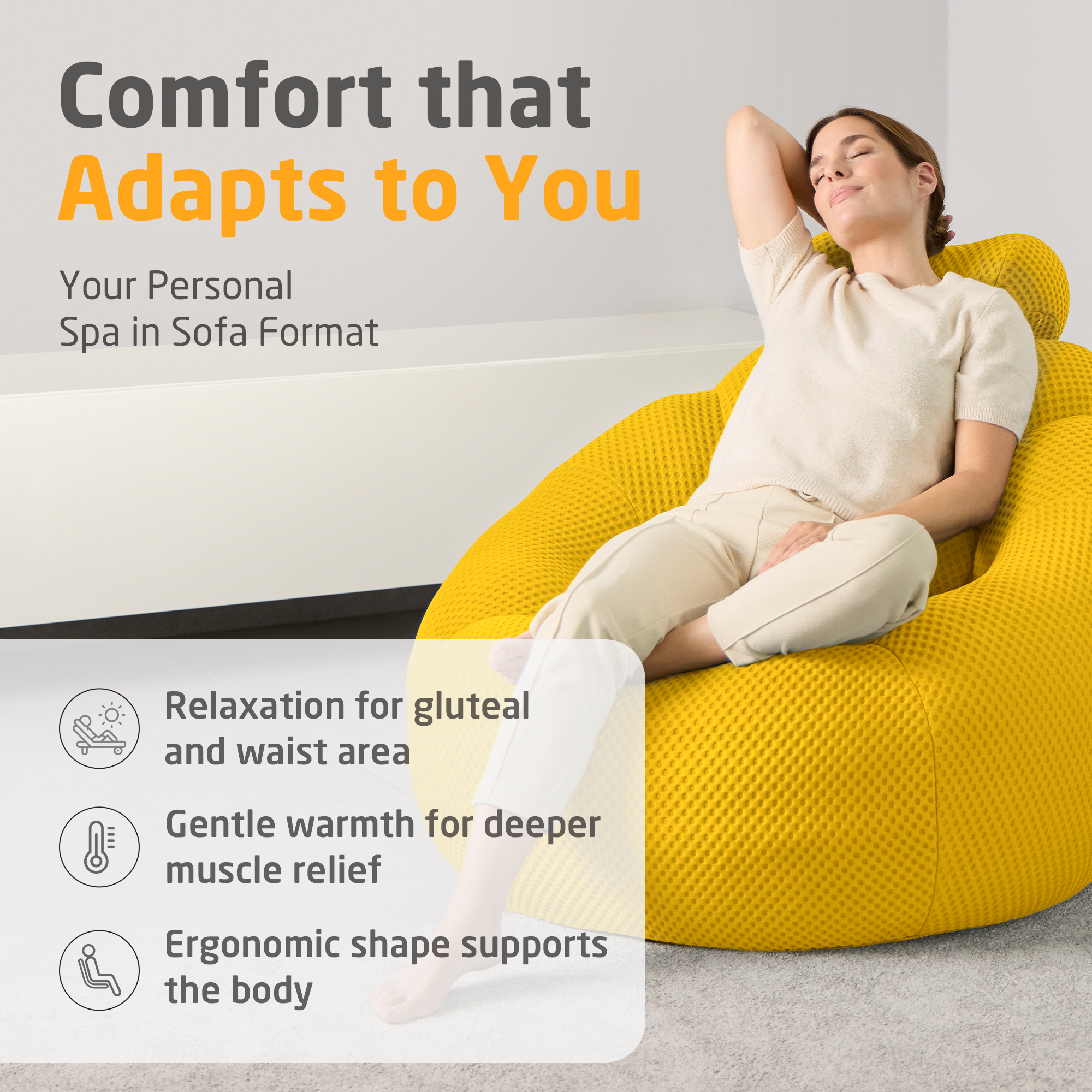 RS 200 | Bubble Sofa - sunny yellow