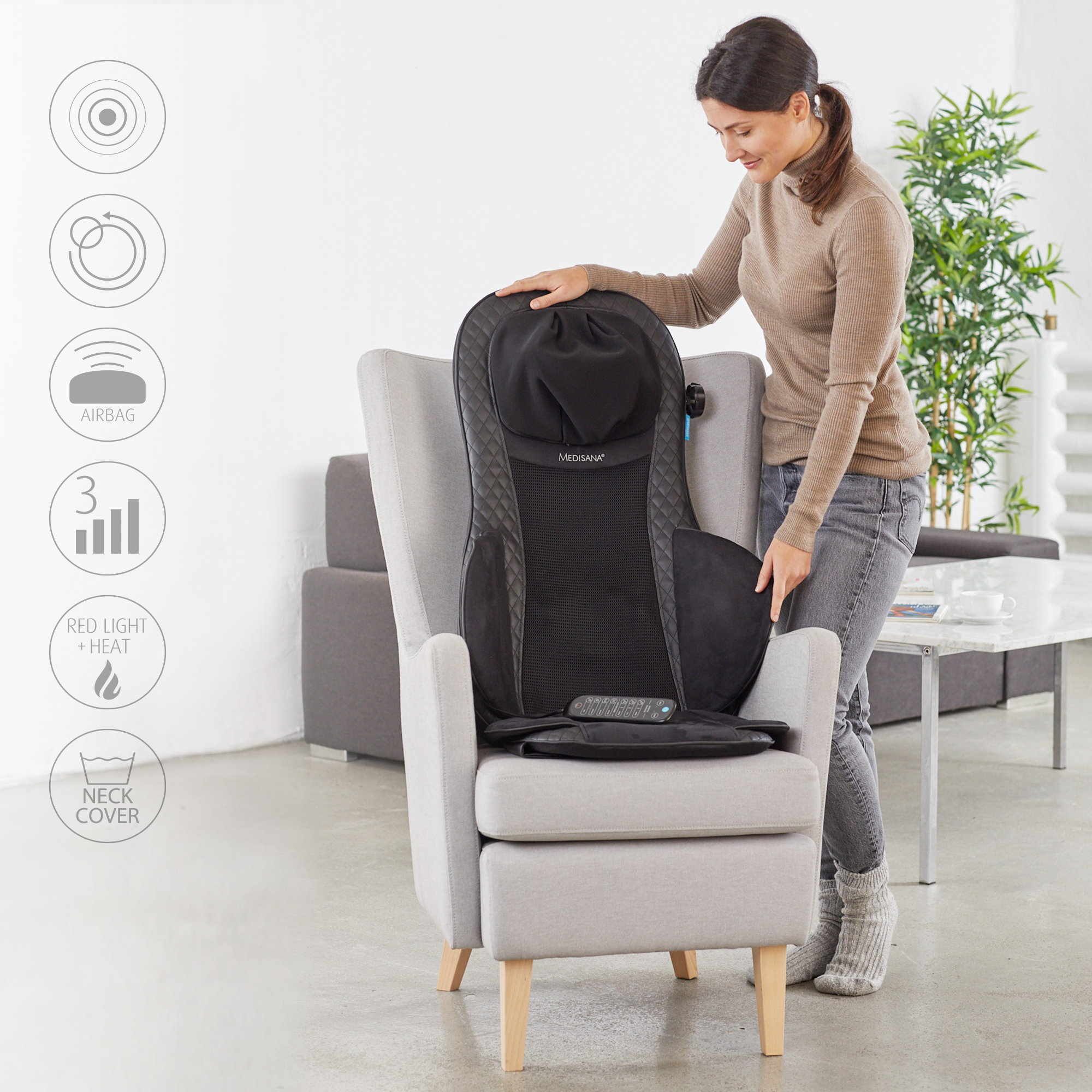 MCG 820 | Gel Shiatsu-Acupressuur-Massagezitkussen