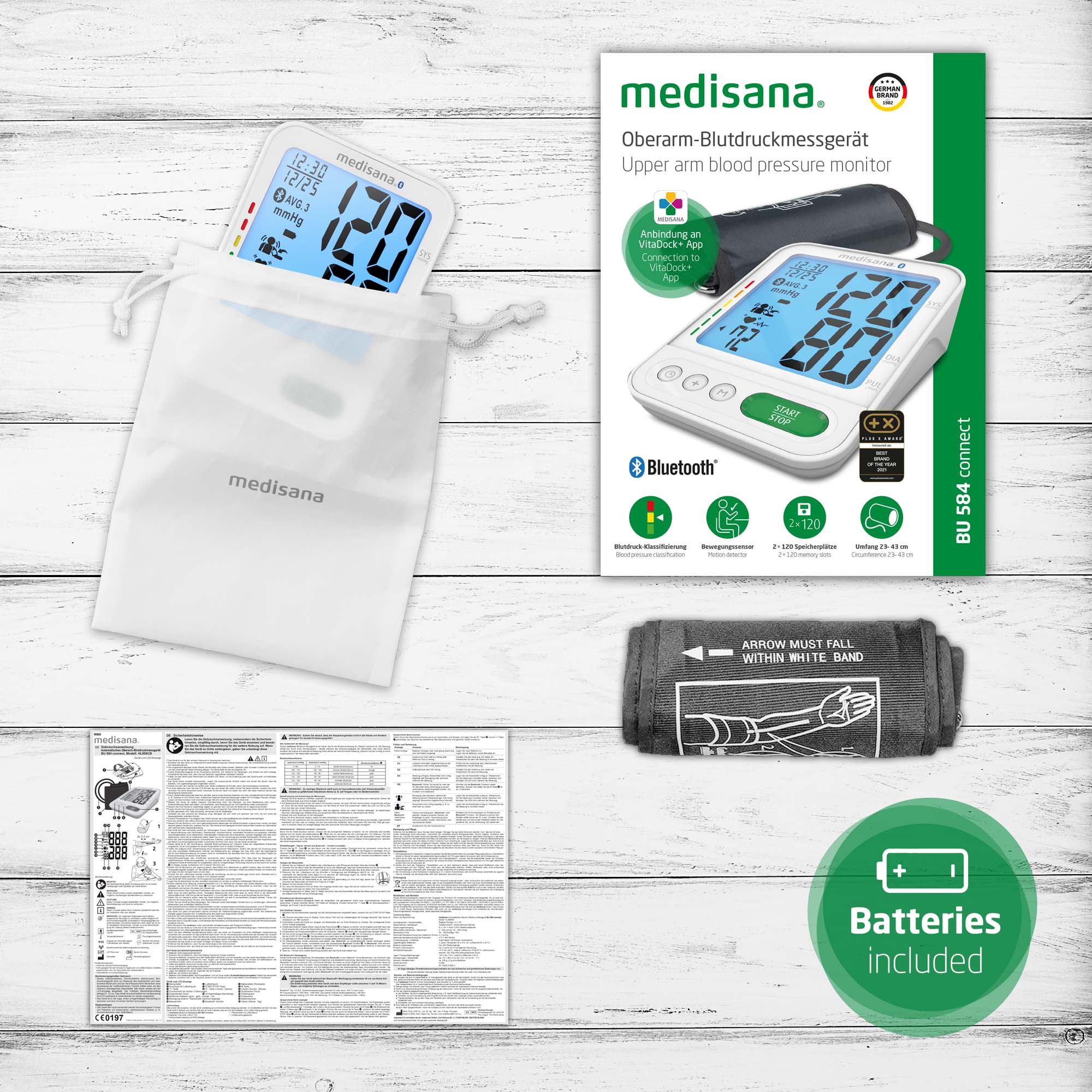 BU 584 connect | Bloeddrukmeter voor de bovenarm