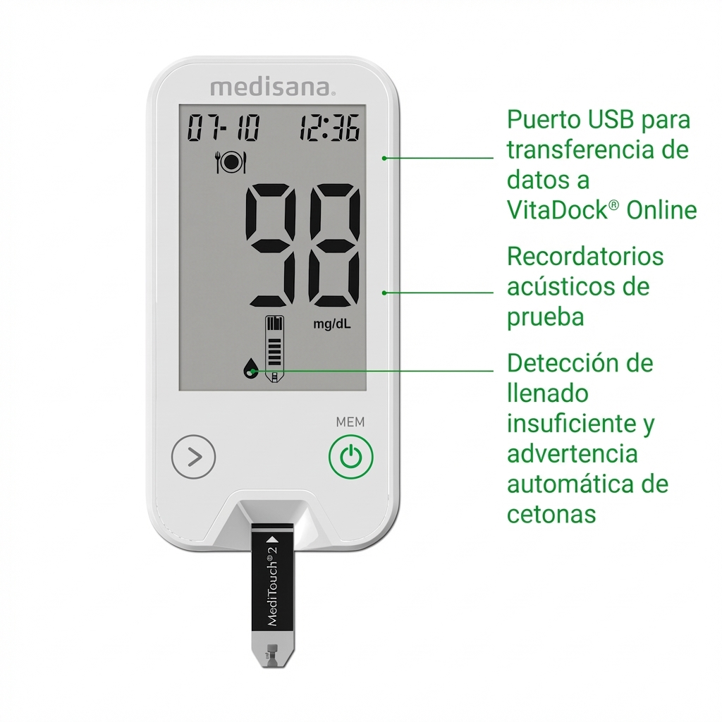 MediTouch 2 mg/dL | Glucómetro