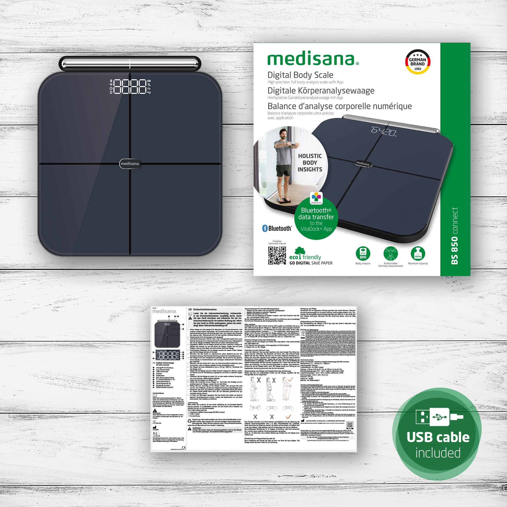 medisana BS 850 connect lichaamsanalyseweegschaal