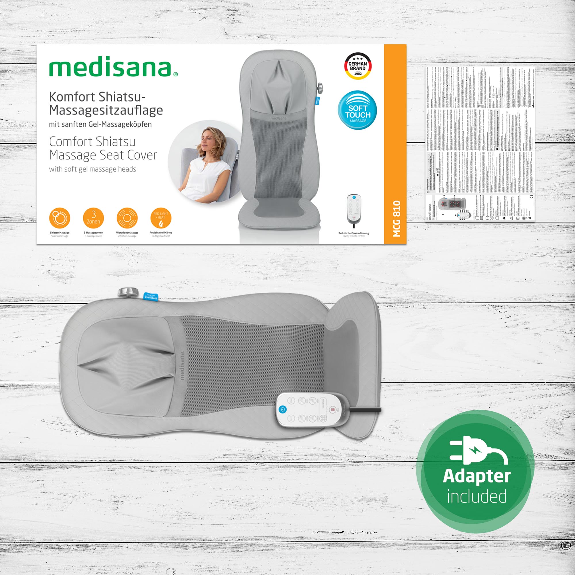 MCG 810 | Gel Shiatsu massage seat cover