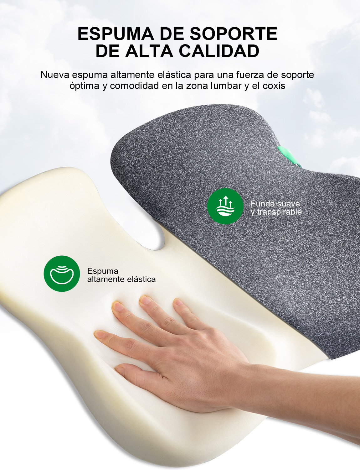 medisana MC 100 Cojín de asiento ergonómico