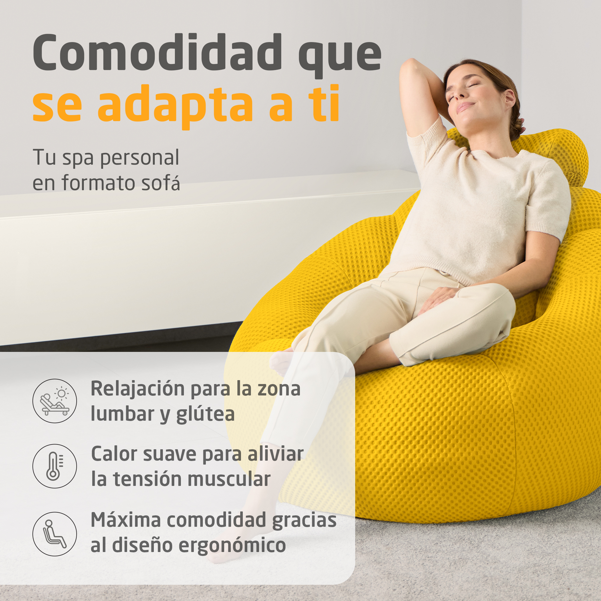 medisana RS 200 Bubble sofa - orange