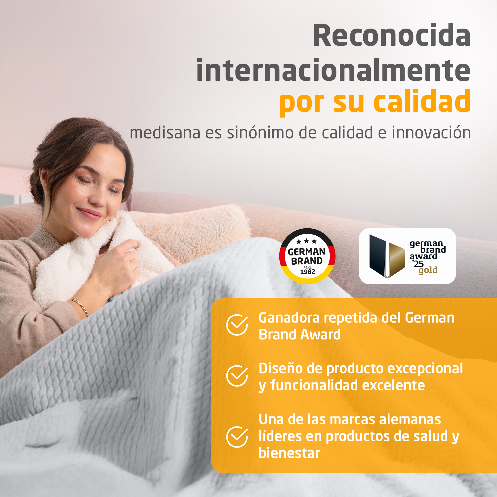 HB 416 | manta eléctrica acogedora | gris claro