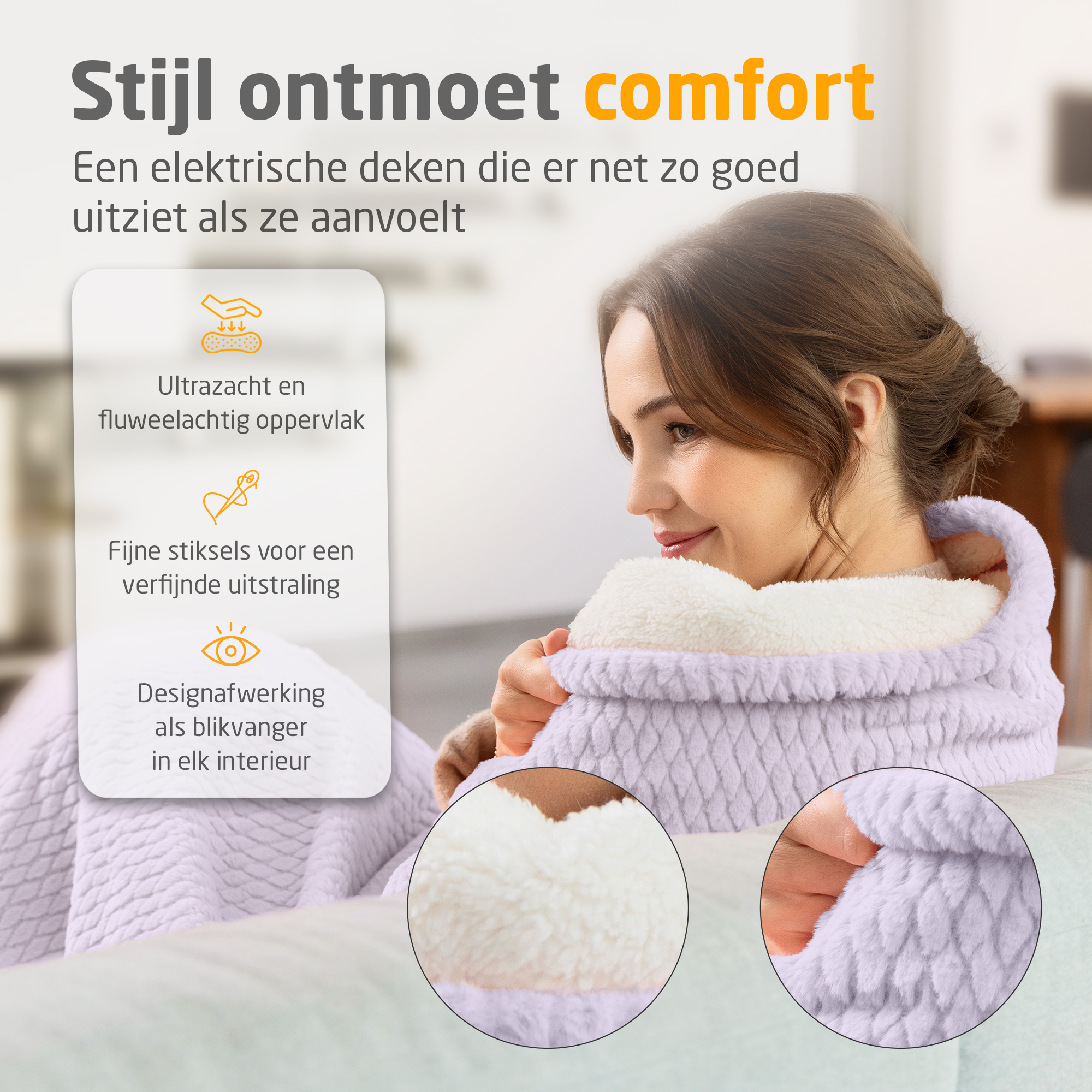 745fcba2c243297635d6f911c5112e29 medisana HB 418 - Warmtedeken- lichtpaars