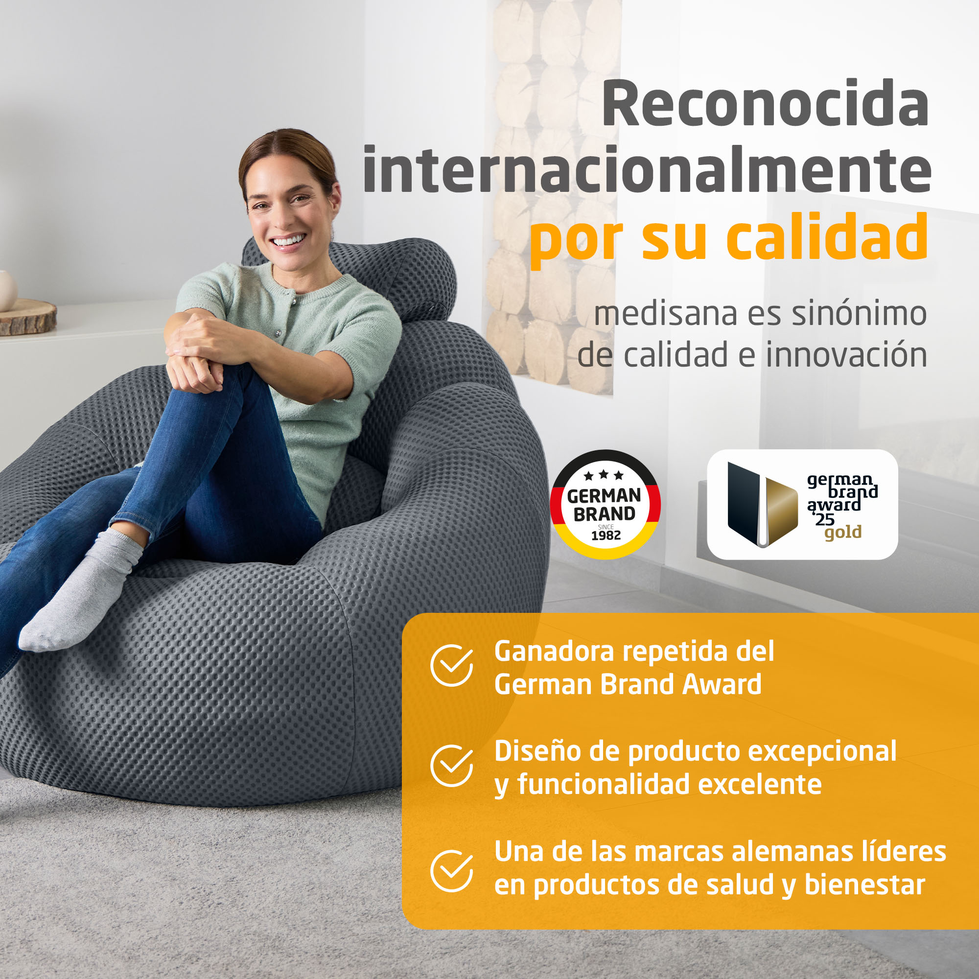 medisana RS 150 Bubble sofa - dark grey