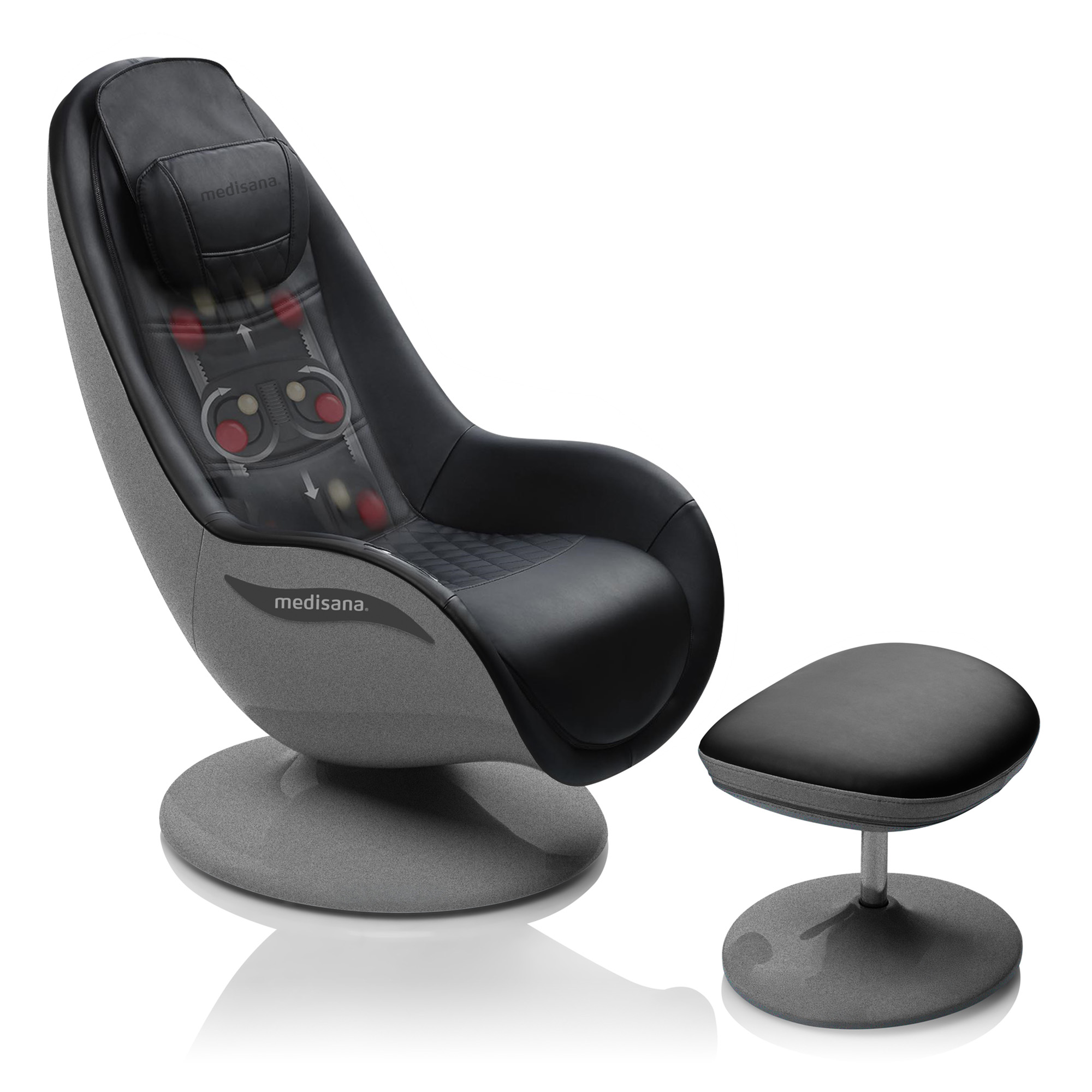 RS 670 | Lounge chair with massage function and ottoman