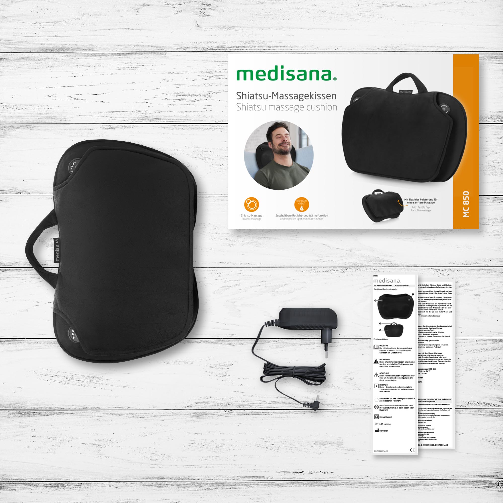 MC 850 | Cojín de masaje Shiatsu