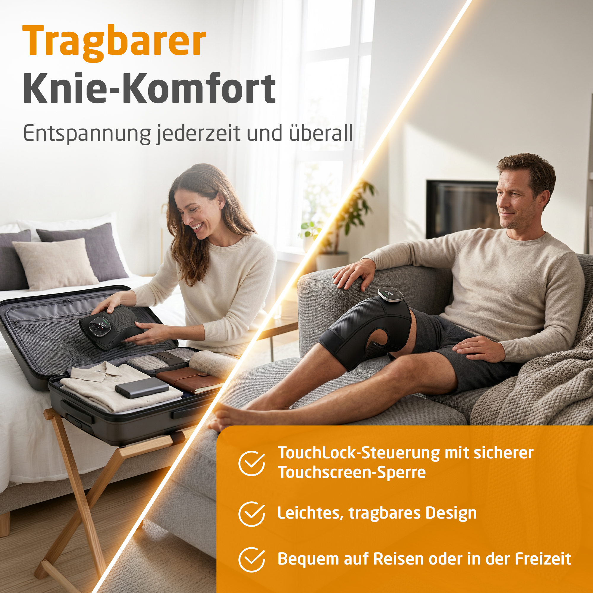 Cordless Vibrating Knee Massager | KM 100