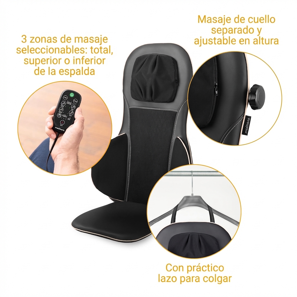 MC 825 | Colchoneta de masaje para asiento Shiatsu y acupresión