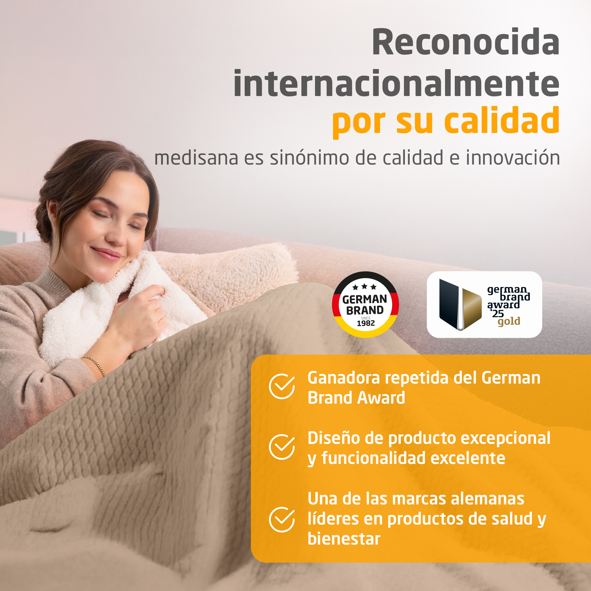 9991bac6d72bab12ee9f97702aca74fe medisana HB 419 - Heizdecke - cloud creme