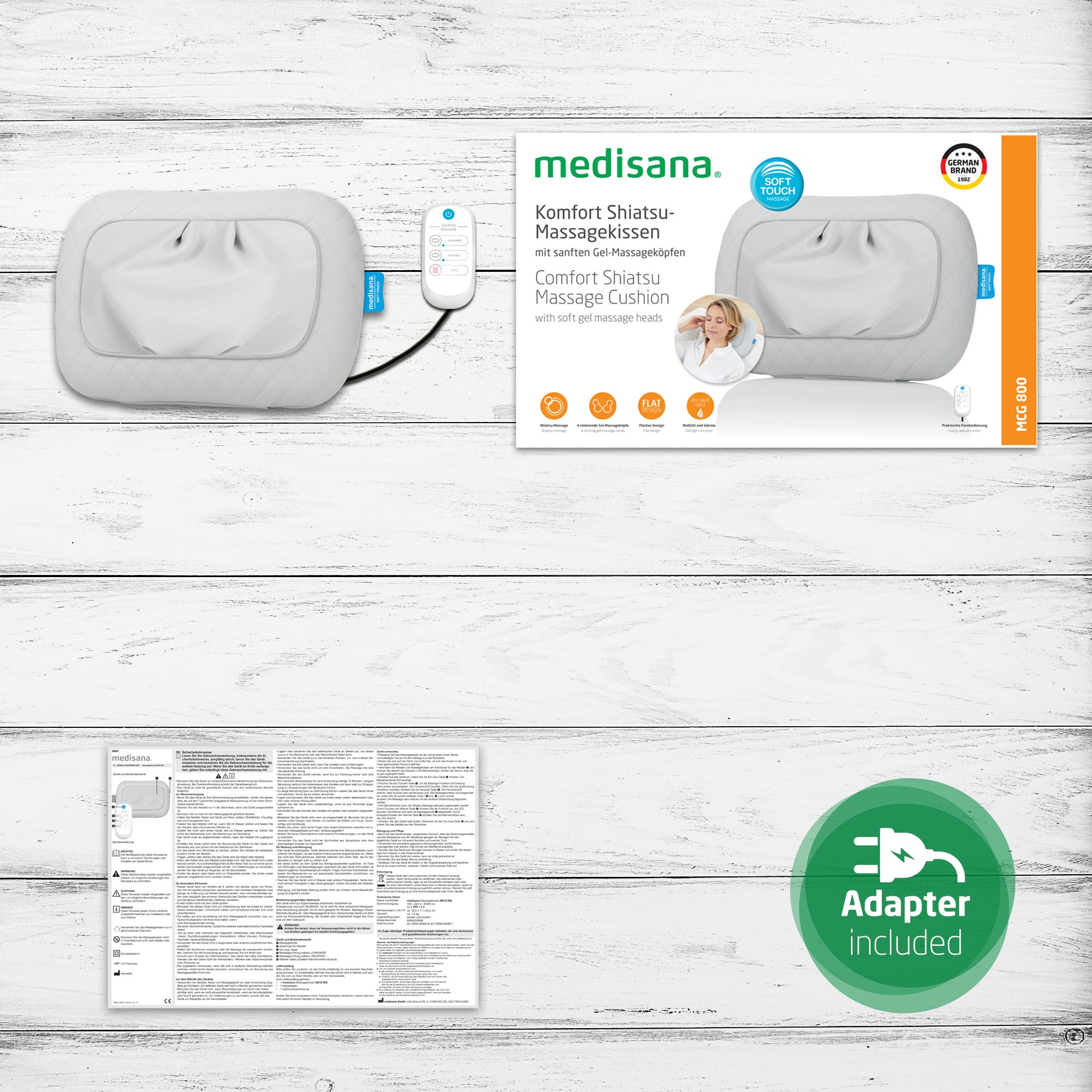 a226beffe0983ba5a86ae7ca33a66cc9 MCG 800 grijs | Comfort Shiatsu Massagekussen