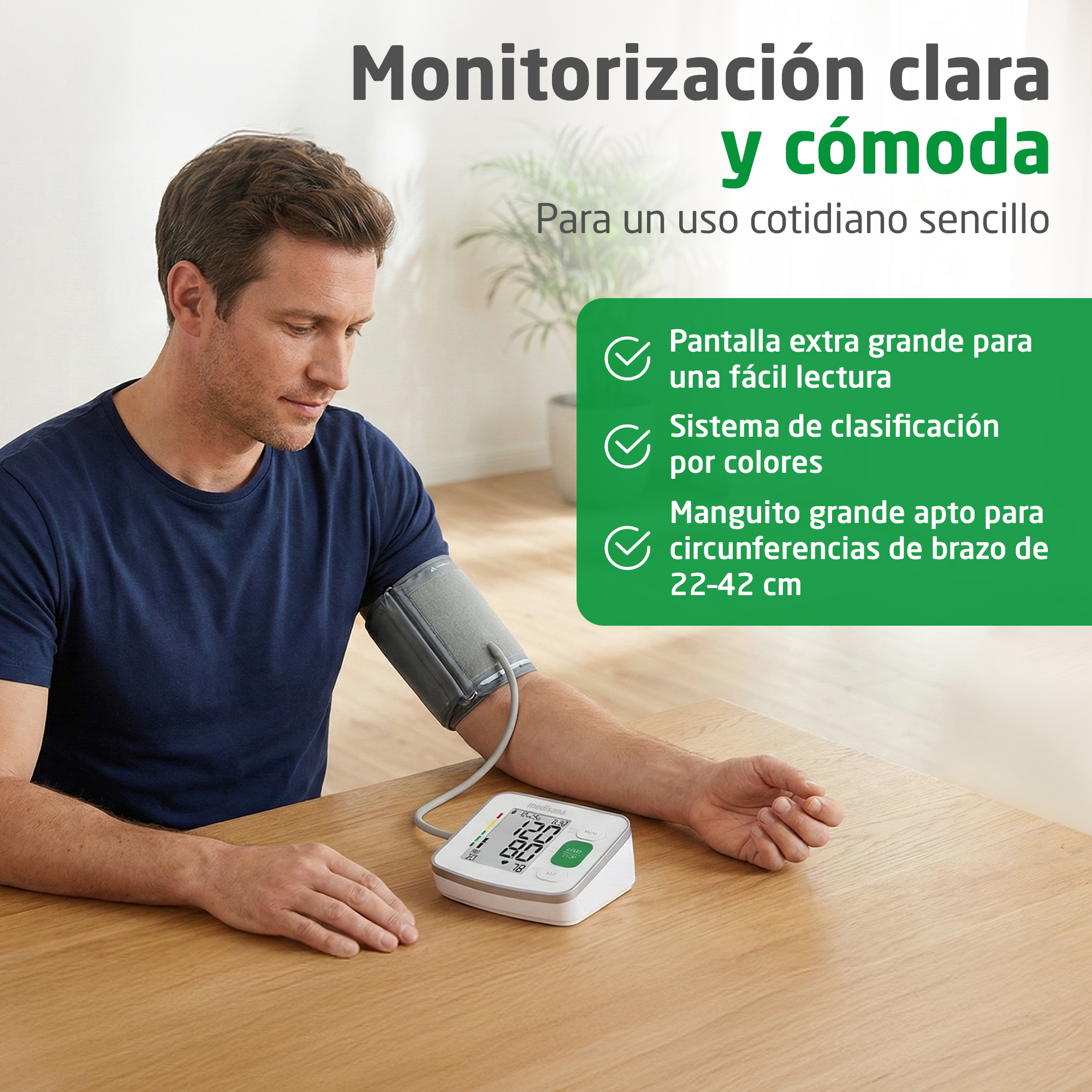 medisana BU A57 tensiometro de brazo con detector de arritmias