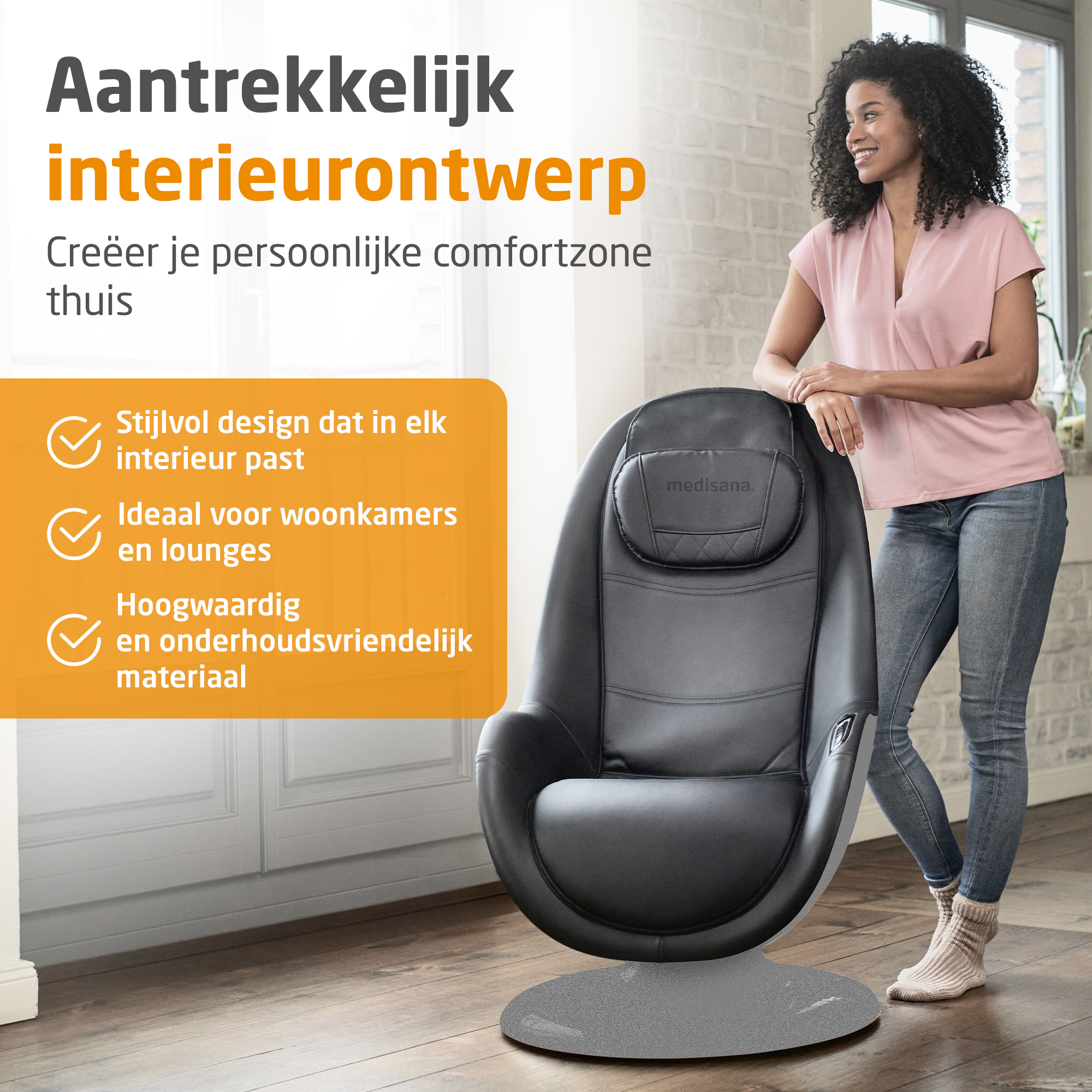 RS 670 | Loungefauteuil met massagefunctie en hocker
