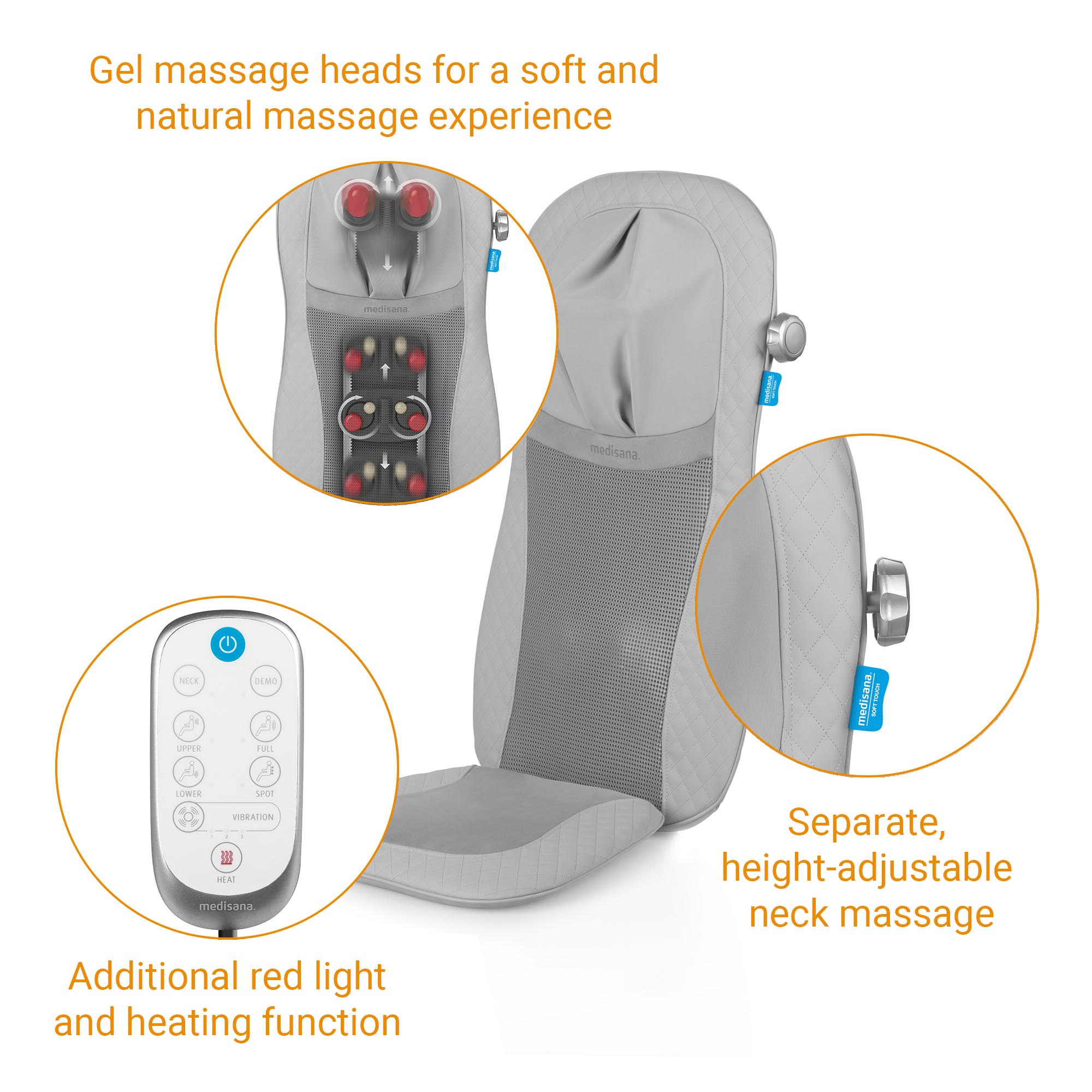 MCG 810 | Gel Shiatsu massage seat cover