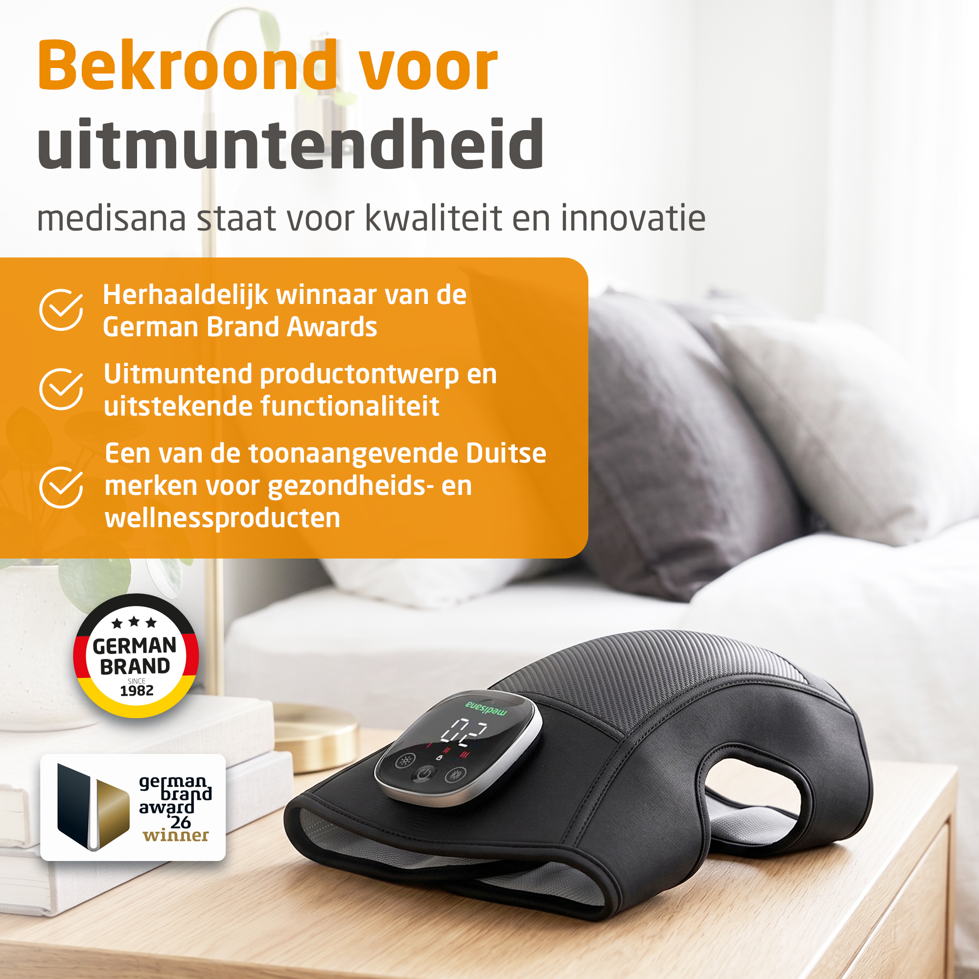 Draadloos vibrerend knie-massageapparaat | KM 100