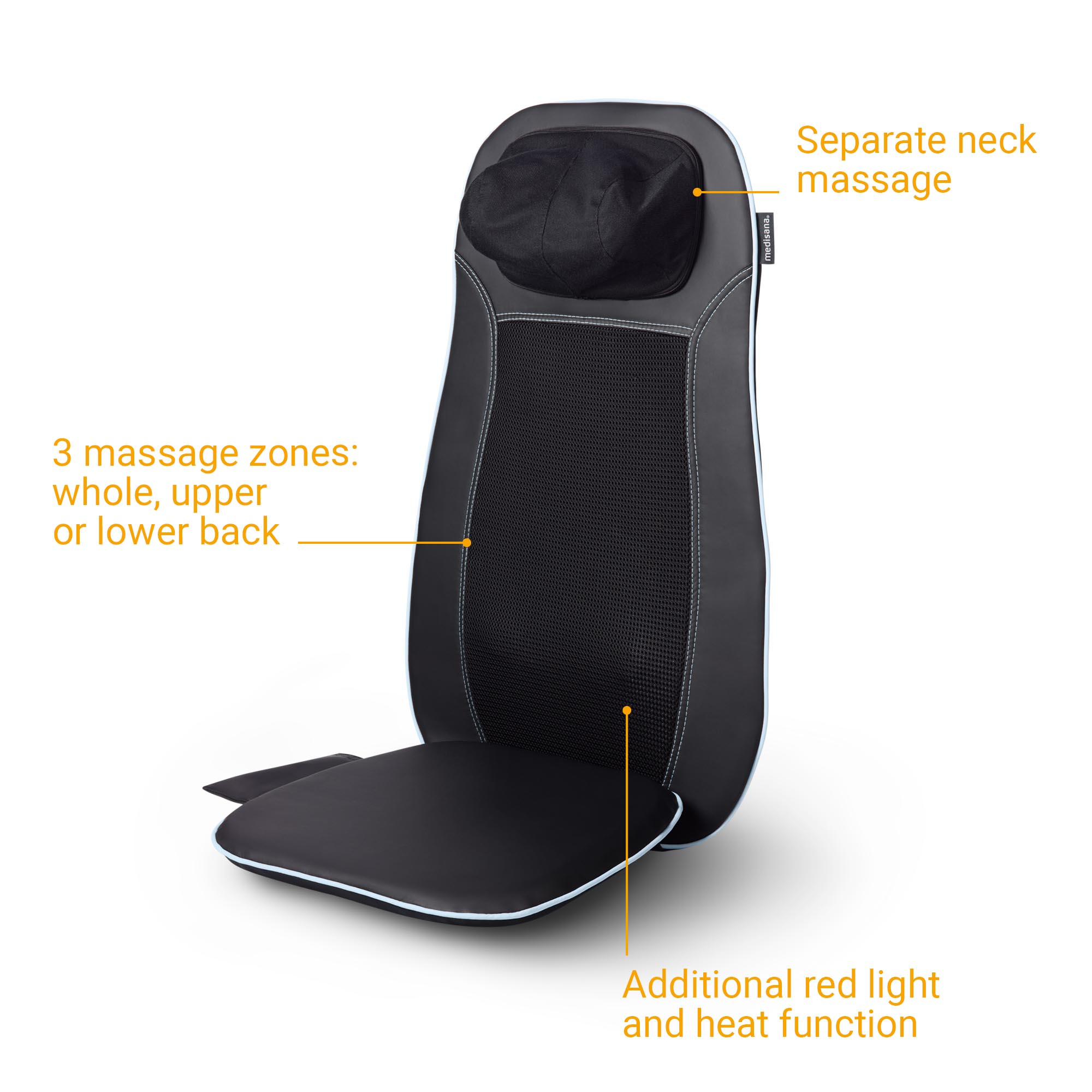 MCN blue | Shiatsu massage seat cover