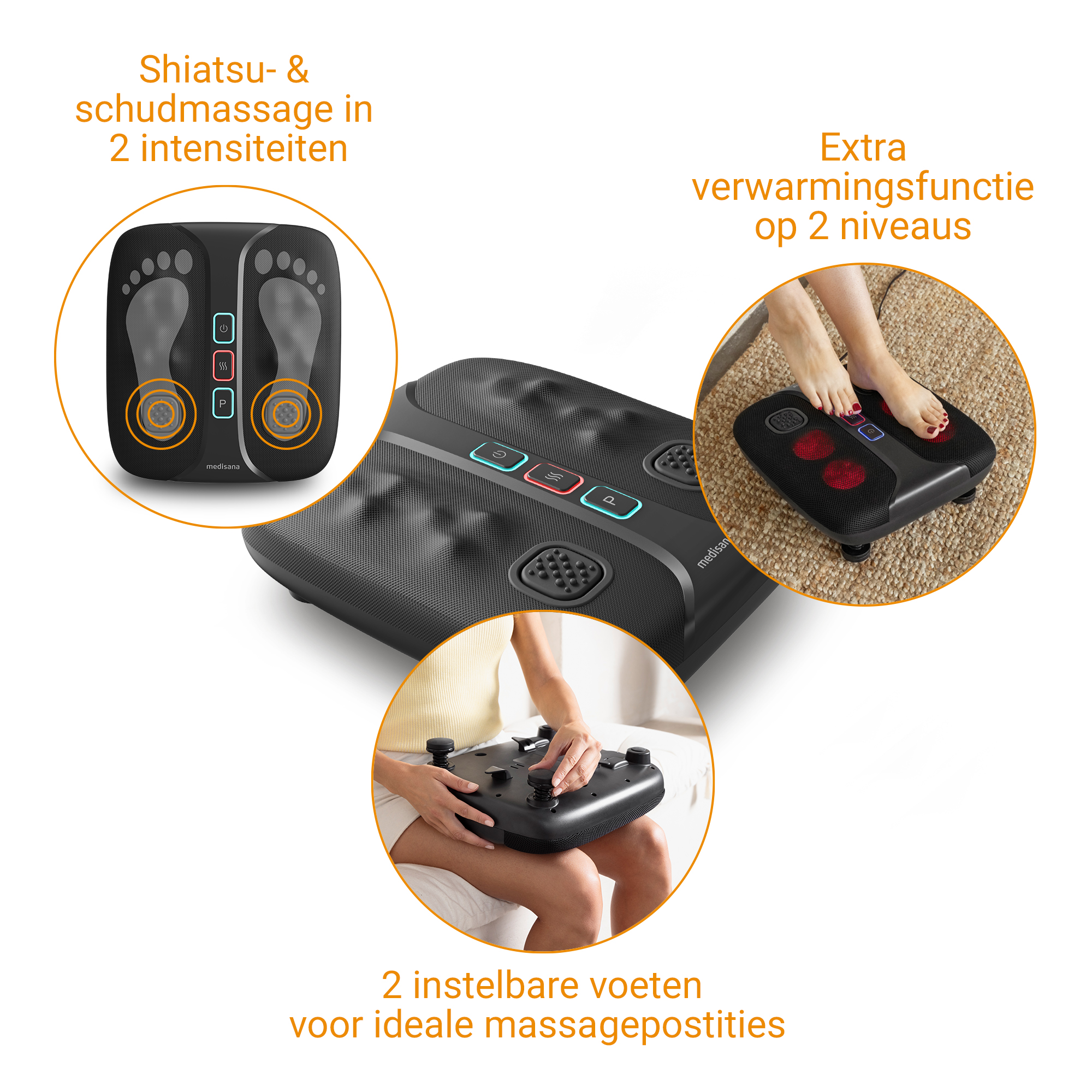 LM 100 | Verkwikkend 2-in-1 voet- en beenmassageapparaat