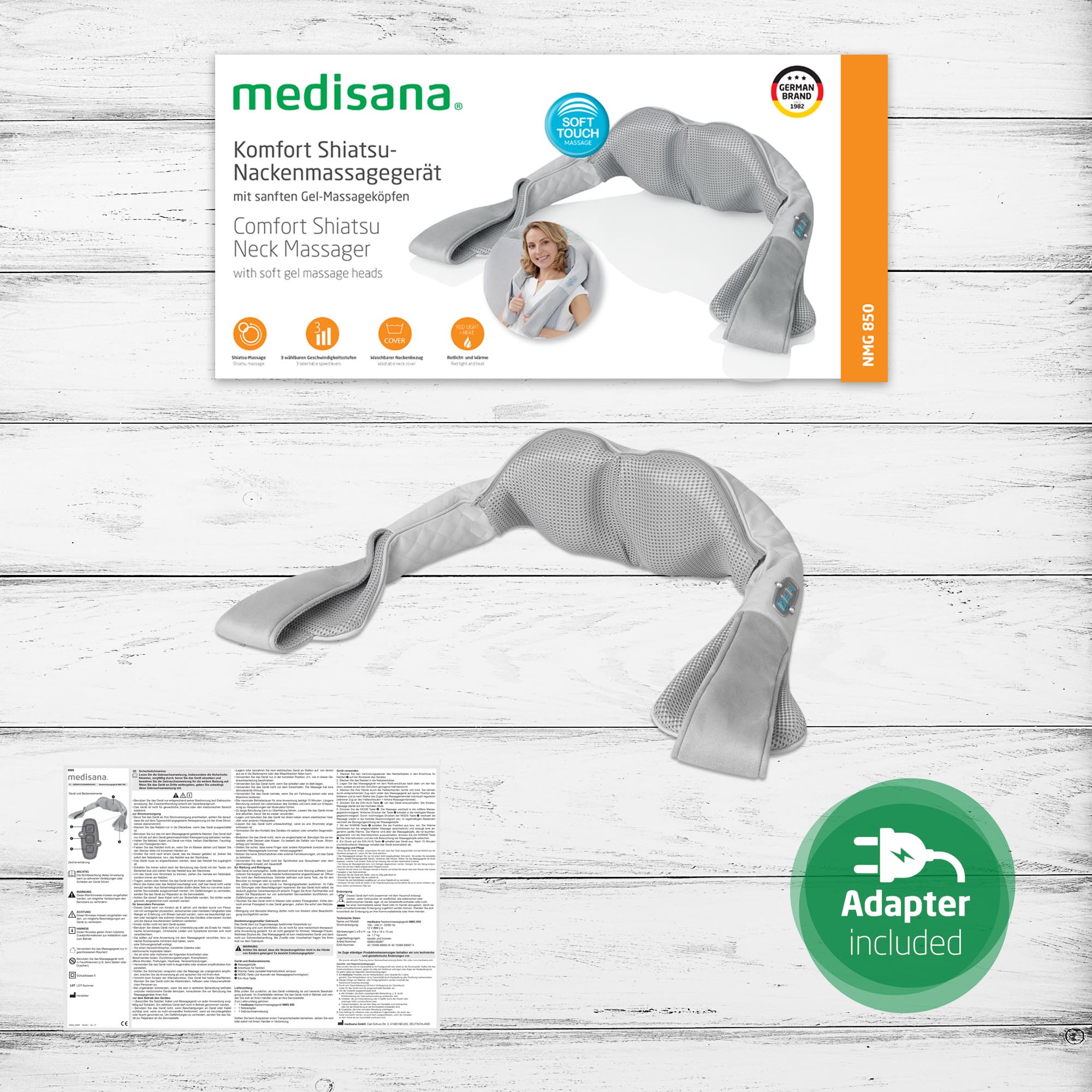 NMG 850 | Gel-Shiatsu-nekmassageapparaat