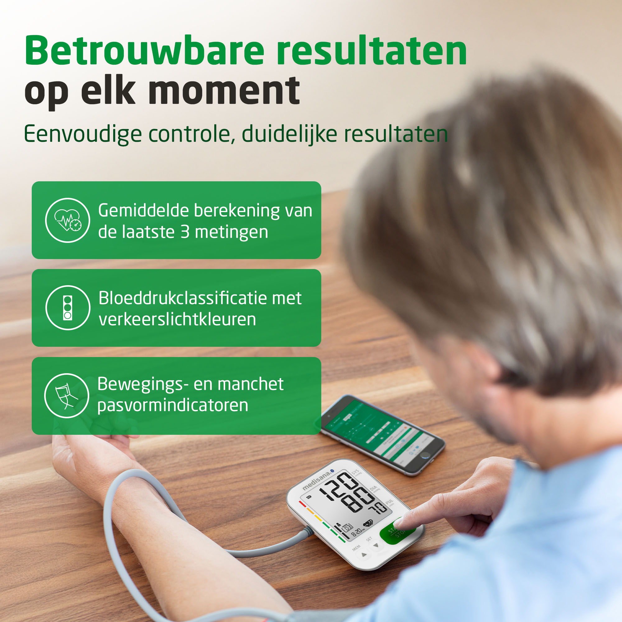 BU 572 connect | Bloeddrukmeter voor de bovenarm