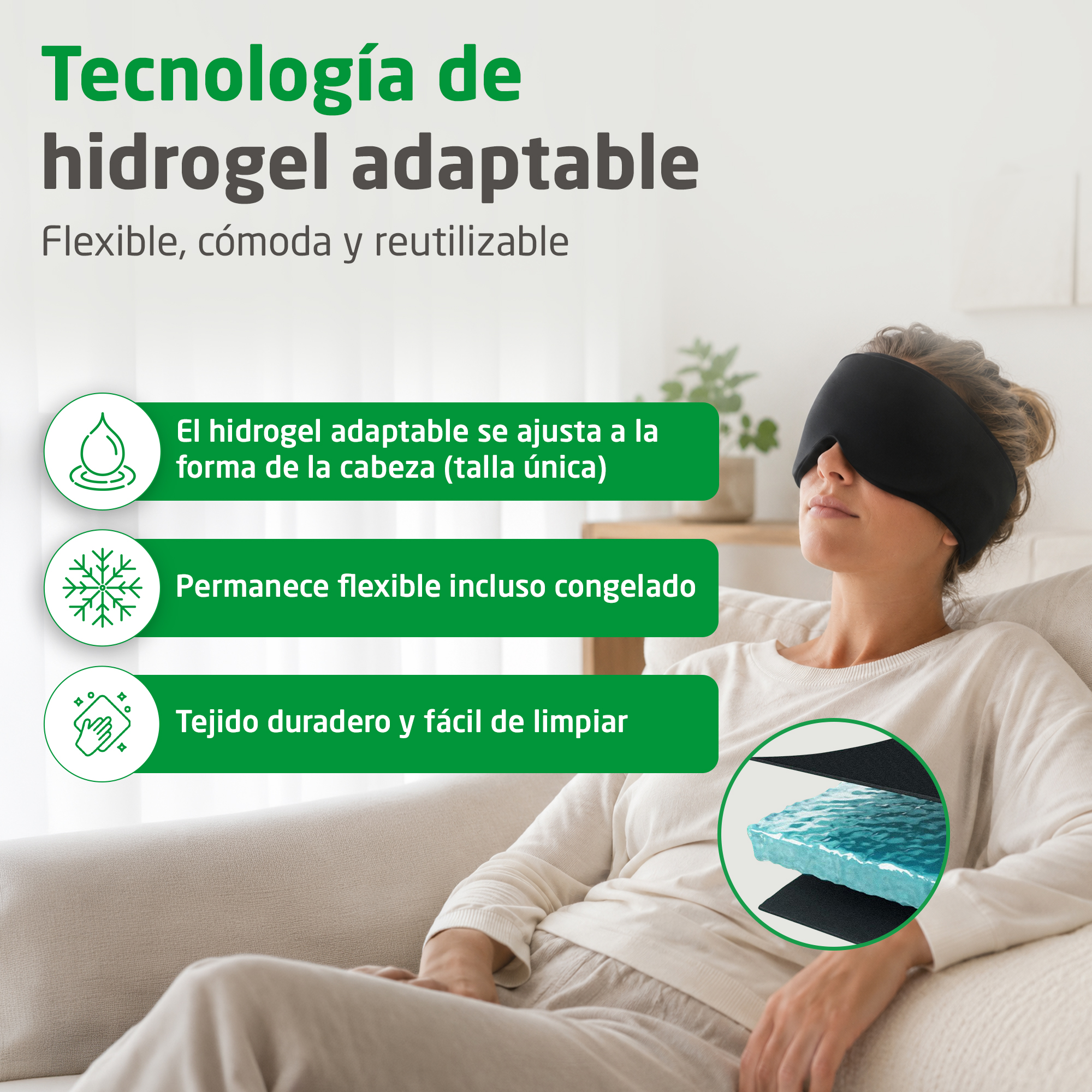 GP 100 | Compresa térmica y fría para la cabeza