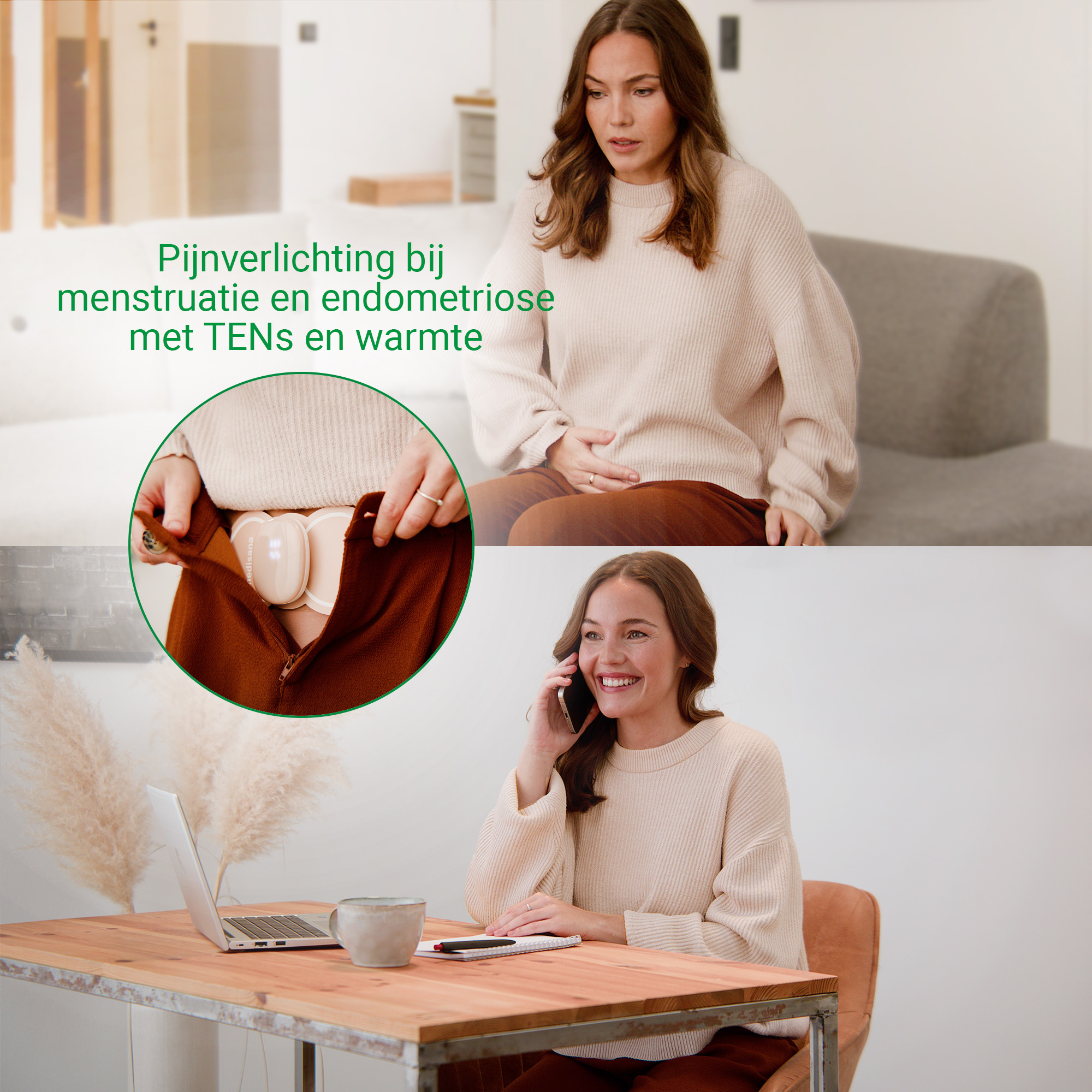 TT 250 | Menstruatiepijn-pad met TENS & warmte