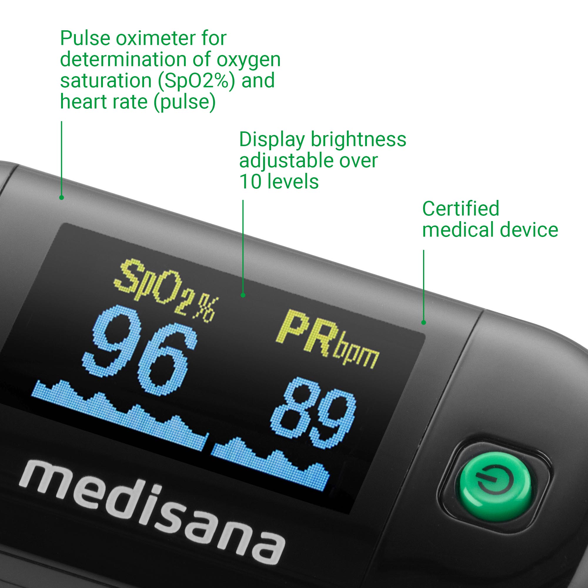 PM 100 black | Pulse oximeter