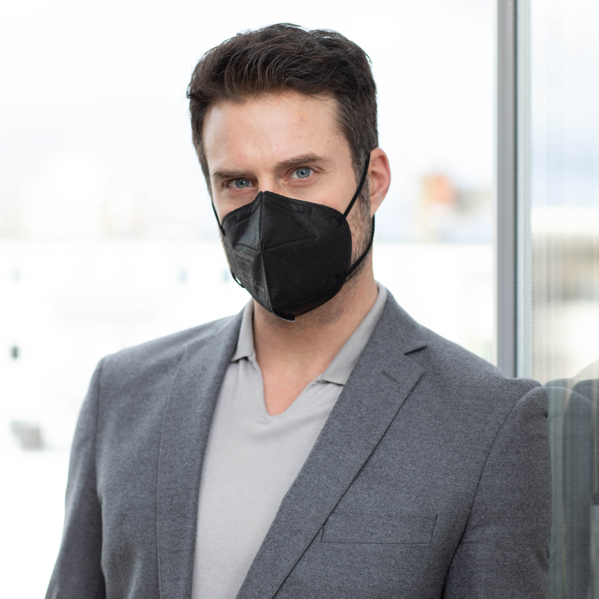 PhasedOut - medisana RM 100 FFP2 Maske - 100 Stück - schwarz
