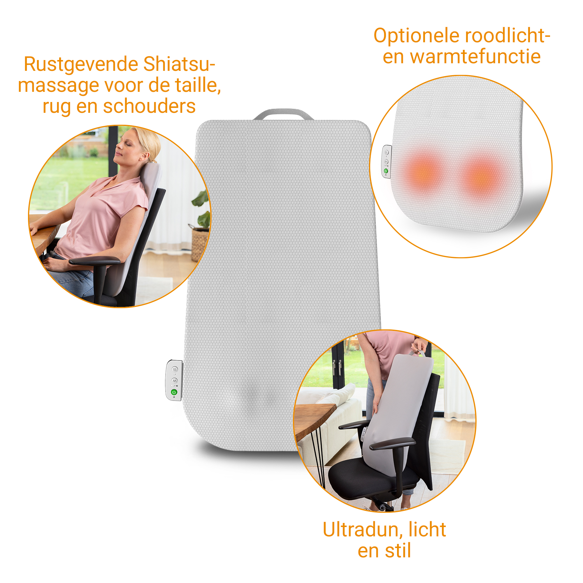 MC 600 | Shiatsu-rugmassageapparaat