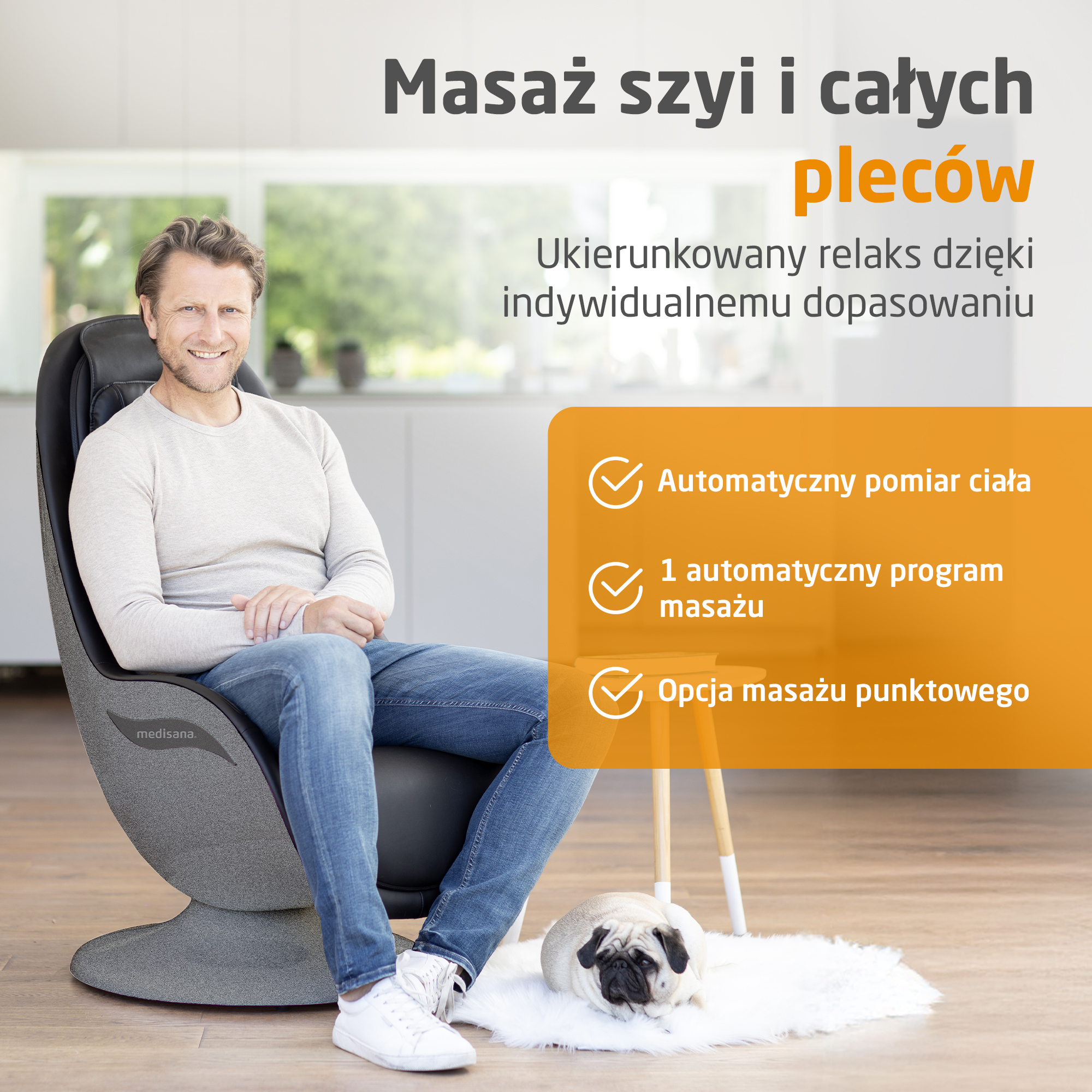 RS 670 | Lounge Chair with Massage Function and Ottoman