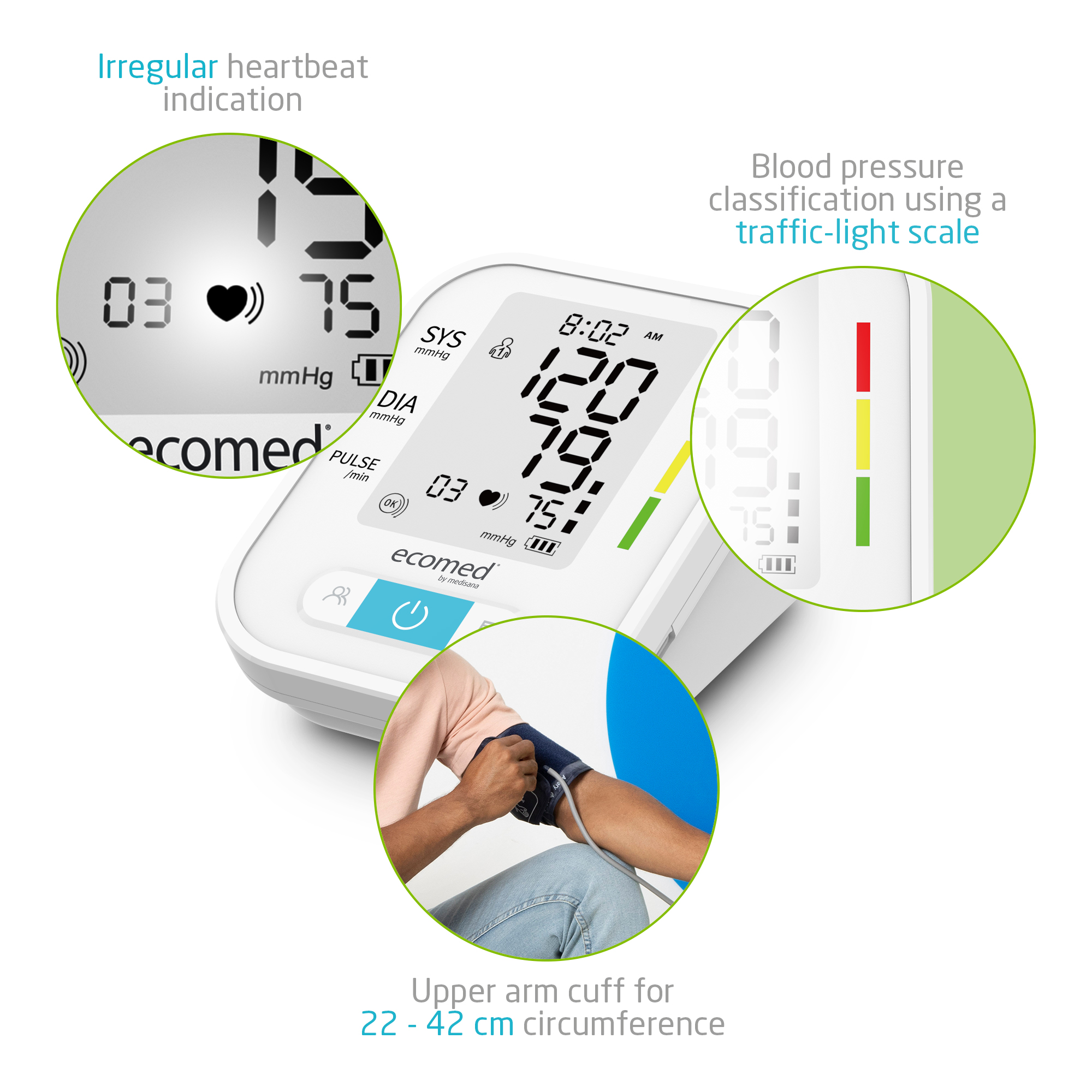 BU-95E | Upper arm blood pressure monitor