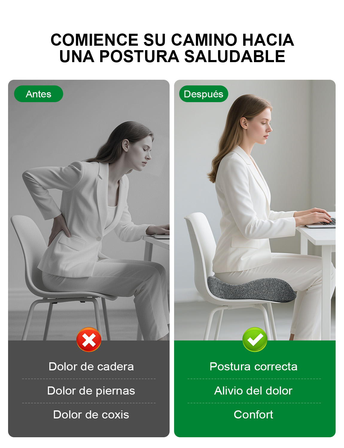 MC 100 | Cojín de asiento ergonómico