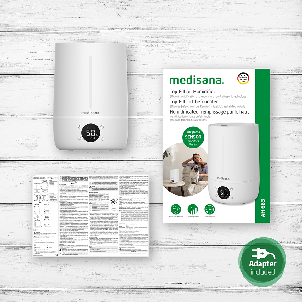 AH 663 | Humidificador de llenado superior