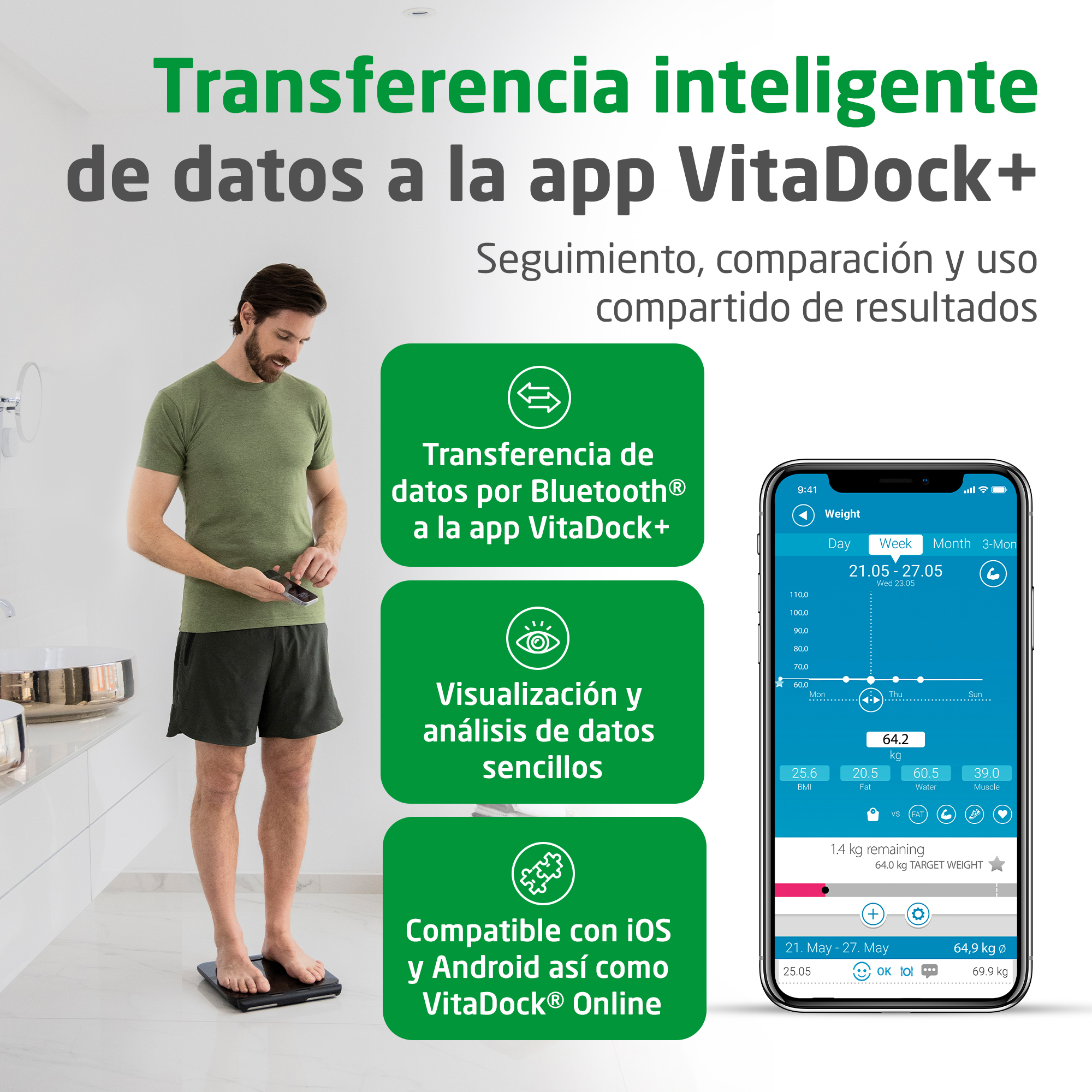 BS 850 connect | Báscula analítica corporal