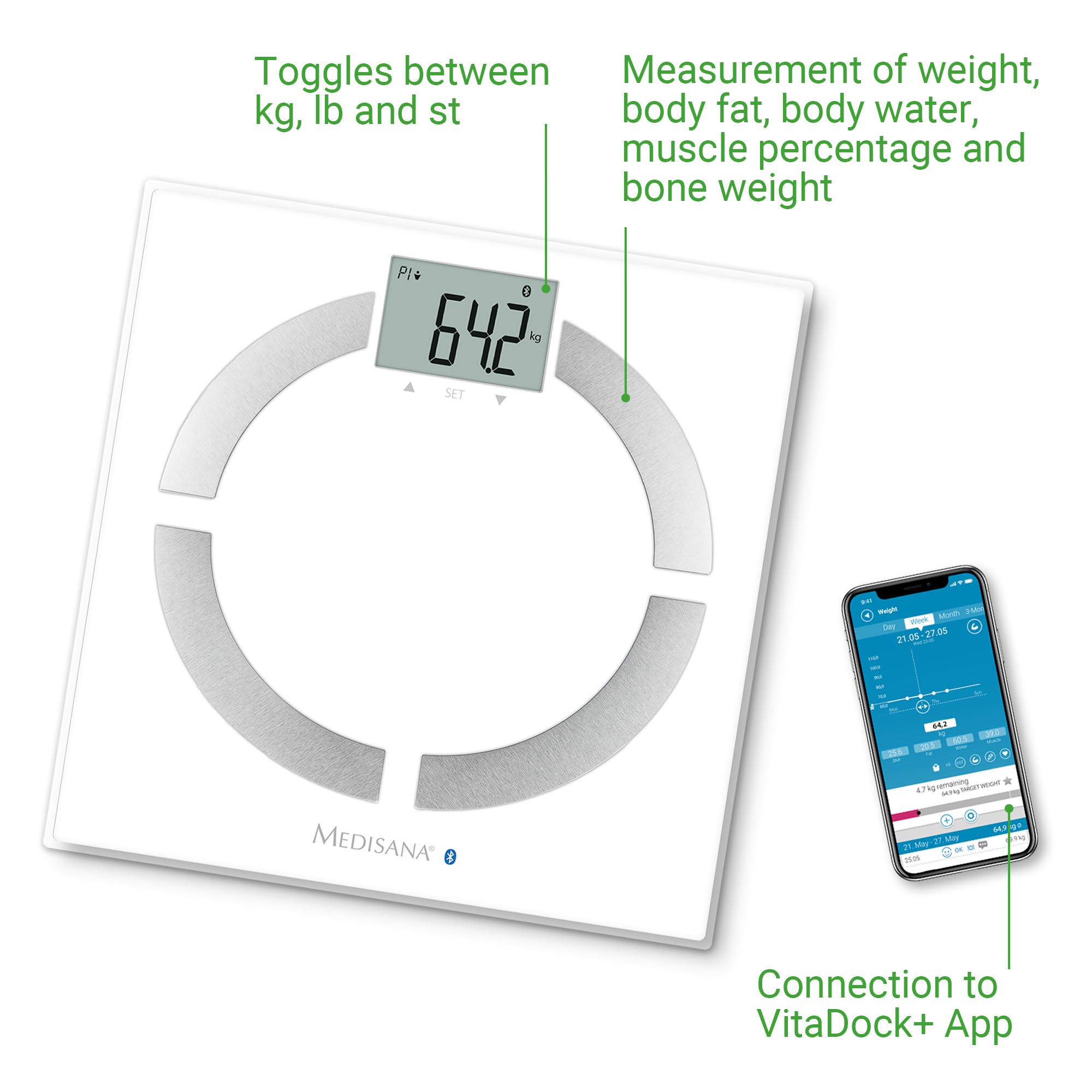 f52aaa019a3e6a33812f8e30a613a412 BS 444 connect | Body Analysis Scale