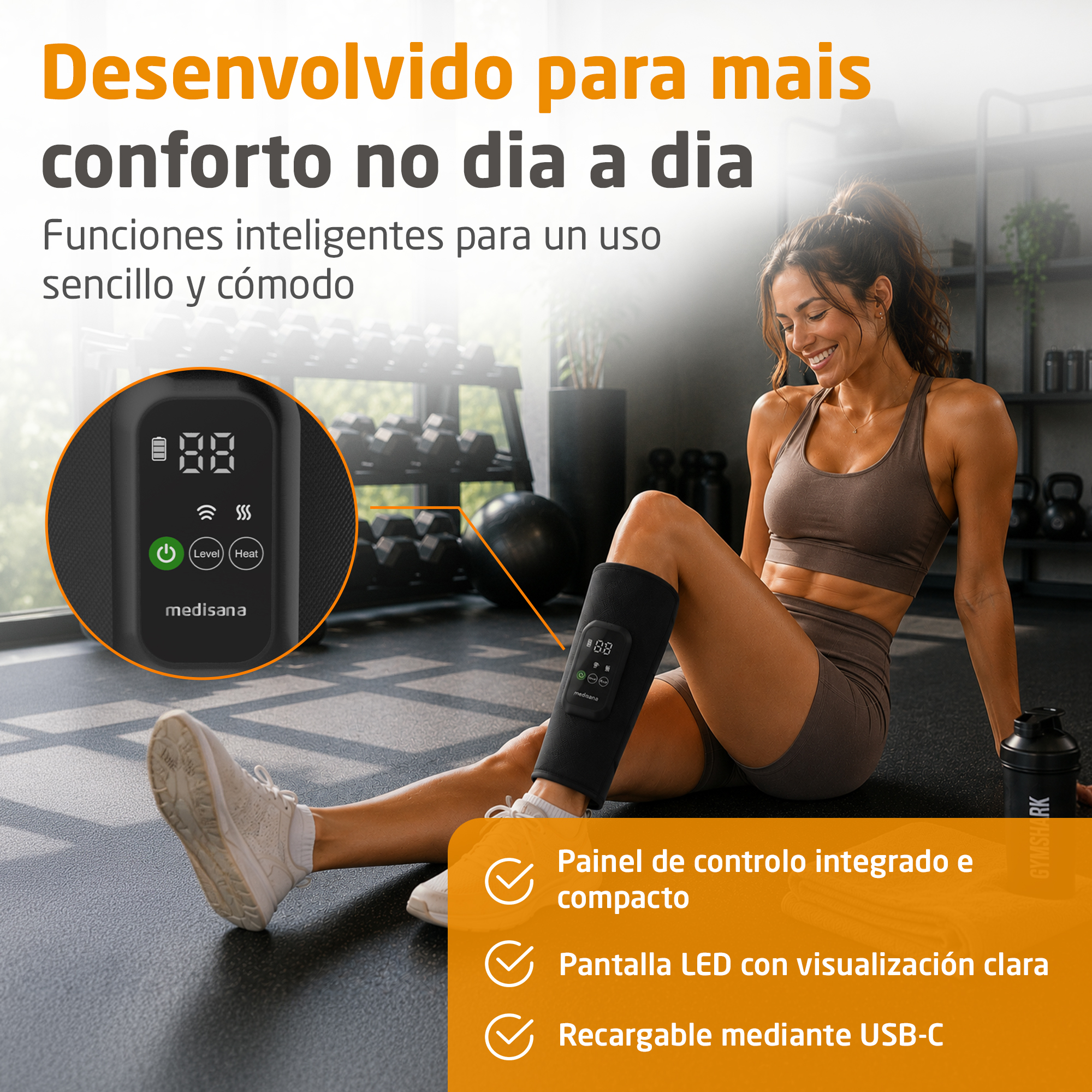 LM 200 | Aparato de masaje de pantorrillas por compresión de aire