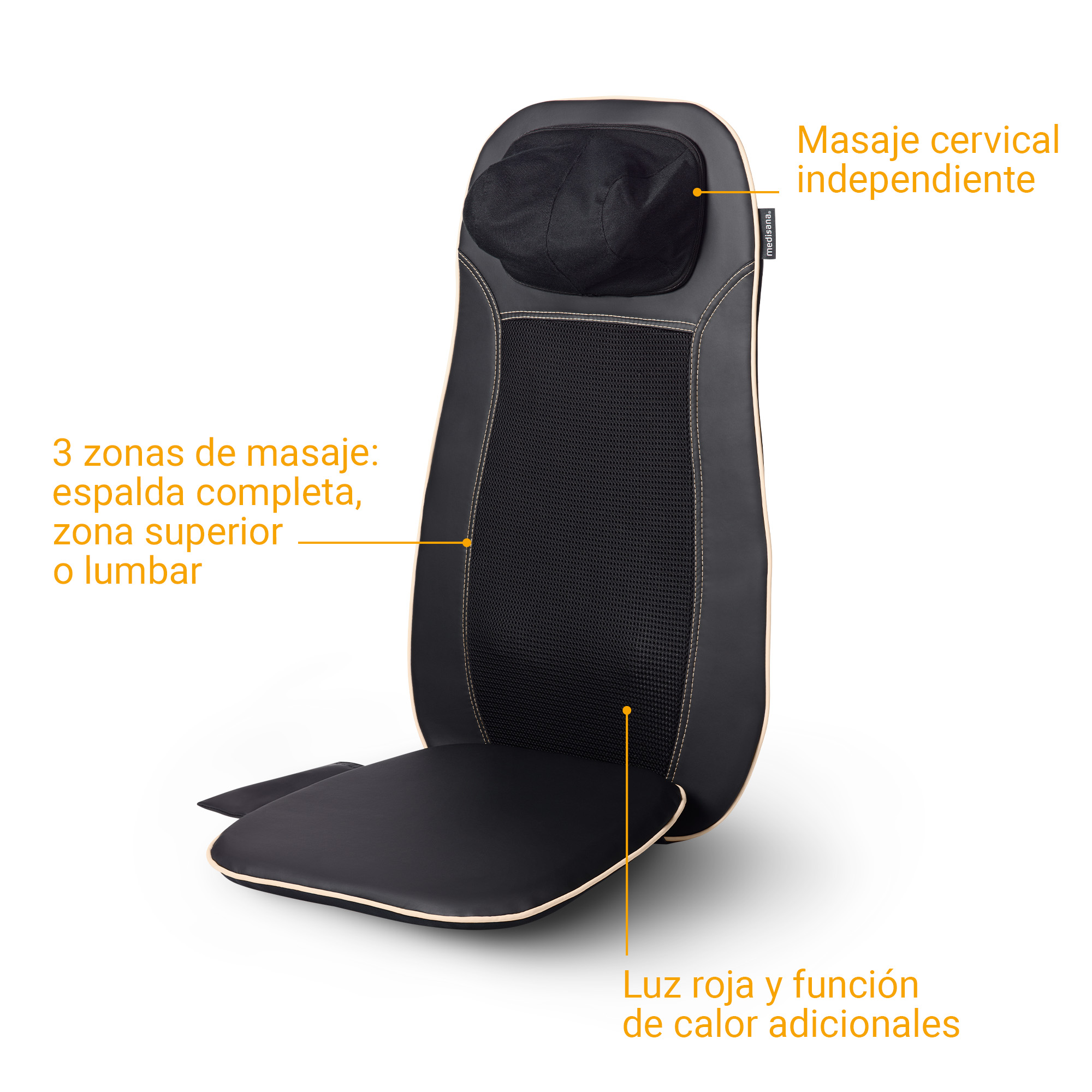 MCN | Almohadilla de masaje Shiatsu para asiento