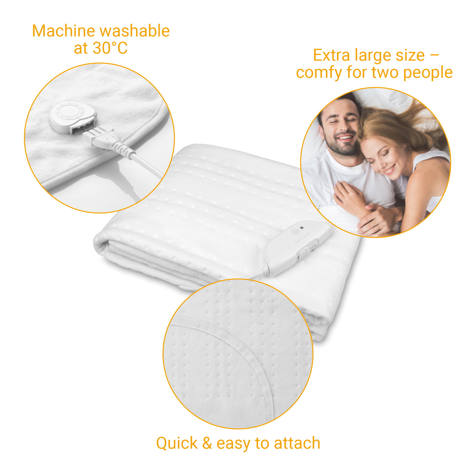 ed07bd6e05b198e3b57743323b600db0 HU 676 | Kingsize heated underblanket