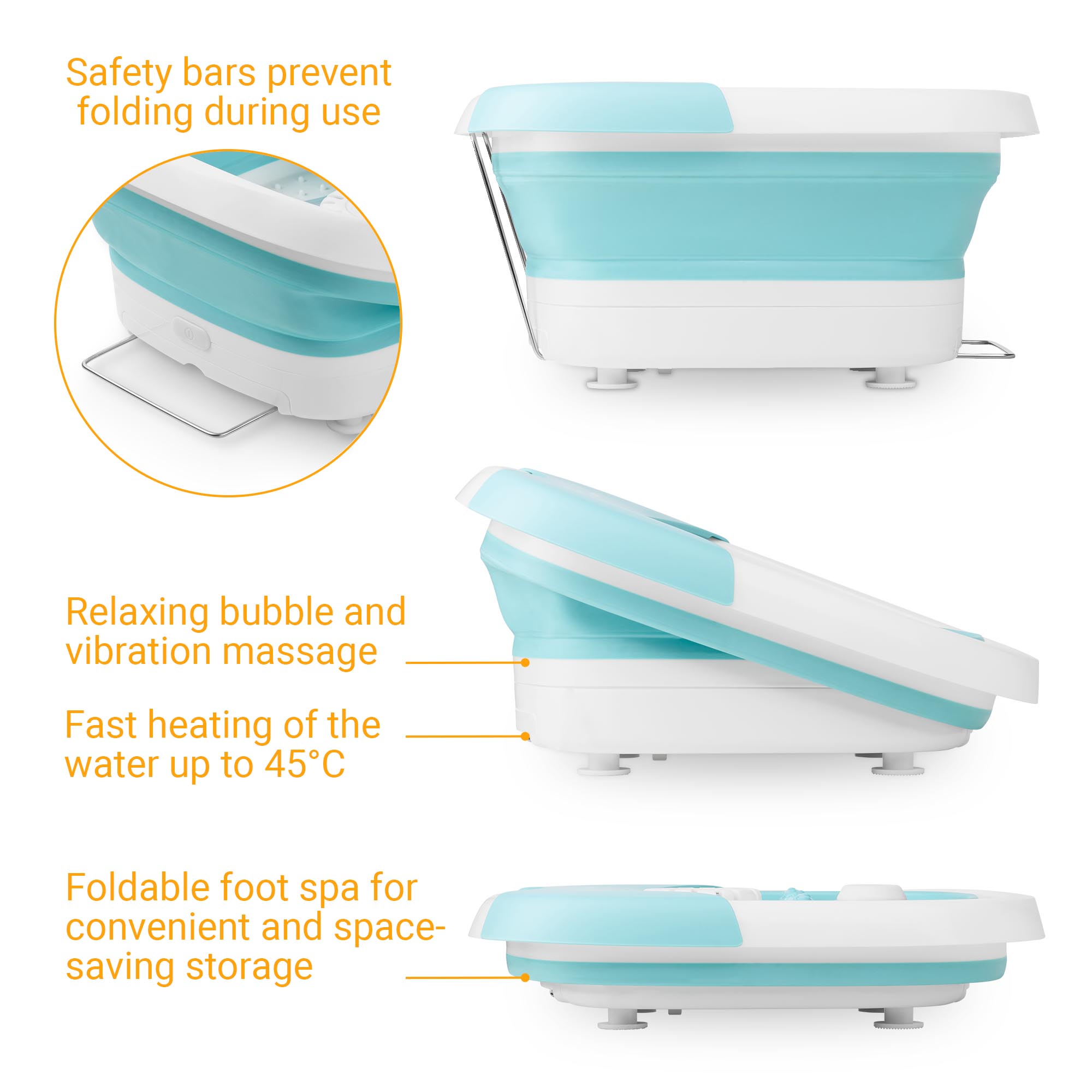4d45ea81649d22a55094f1884b1c529e FS 886 blue | Foldable foot spa