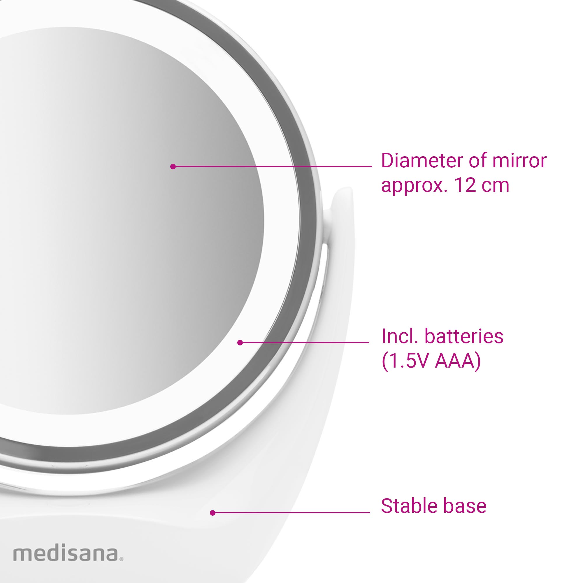 CM 835 | 2in1 cosmetics mirror